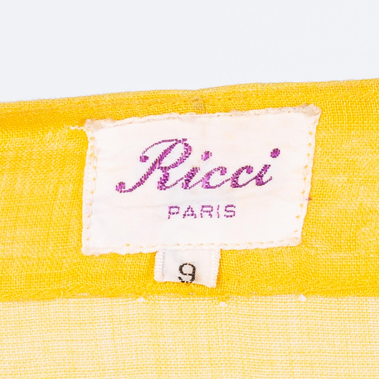 Vintage 70s Yellow Bell Sleeve Peasant Blouse - Small | Ricci Paris Boho 3/4 Sleeve Floral Ric Rac Trim Button Up Folk Festival Top