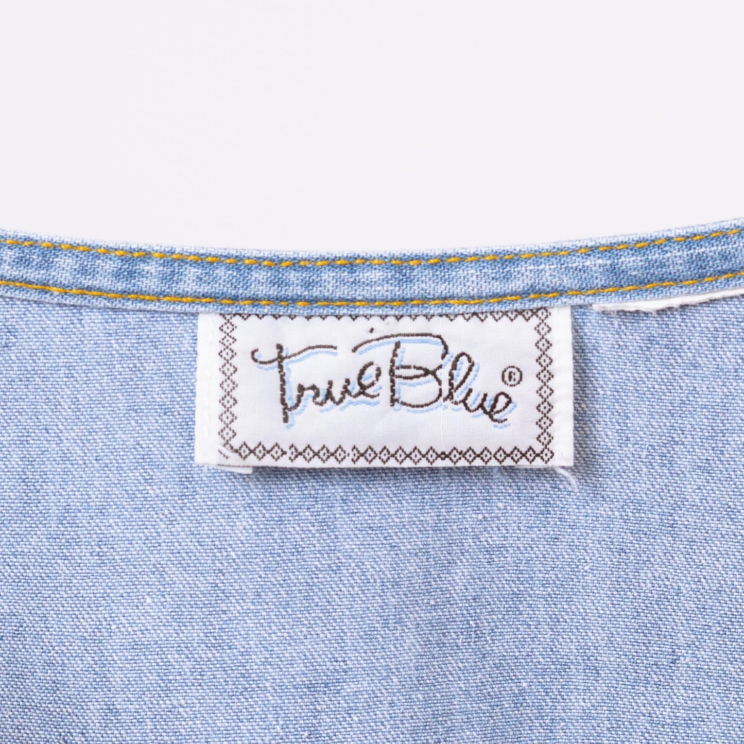 Vintage 90s Chambray Babydoll Midi Dress - Large | Grunge Light Wash Blue Jean Short Sleeve Pocket Dress