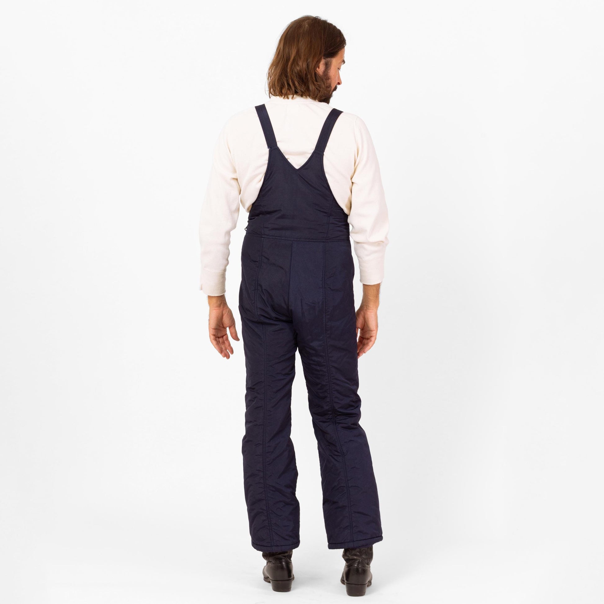 Vintage 80s Head Navy Blue Ski Overalls - Medium, Size 34 | Bib Ski Pants Winter Insulated Snow Suit