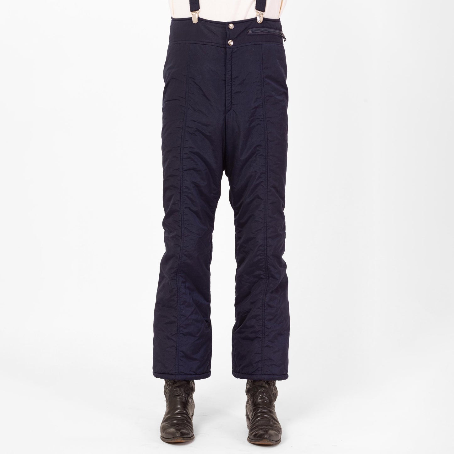 Vintage 80s Head Navy Blue Ski Overalls - Medium, Size 34 | Bib Ski Pants Winter Insulated Snow Suit