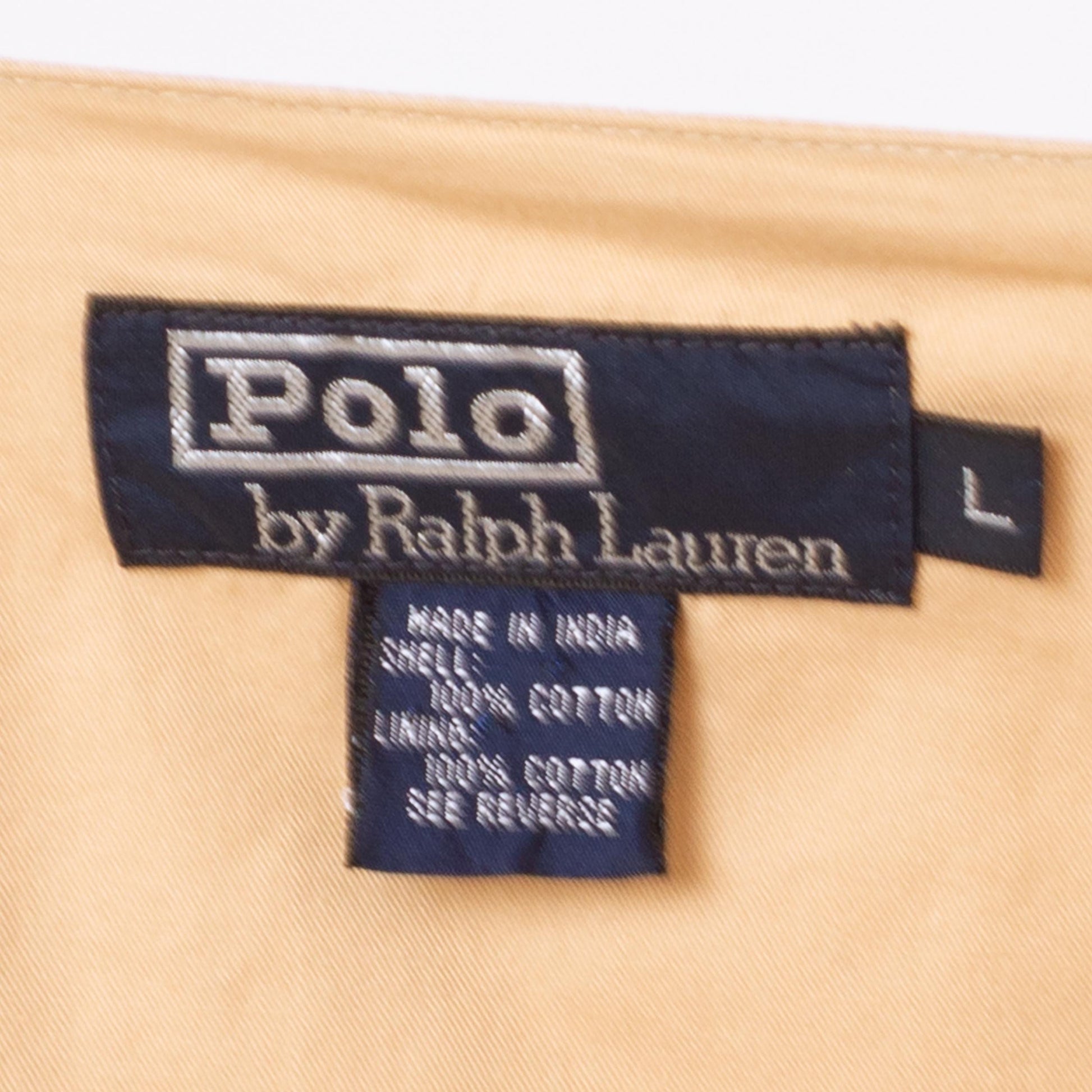 Vintage 90s Polo Ralph Lauren Khaki Vest - Large | Western Wear Cream Cotton Vest, Sleeveless Button Up Layering Shirt