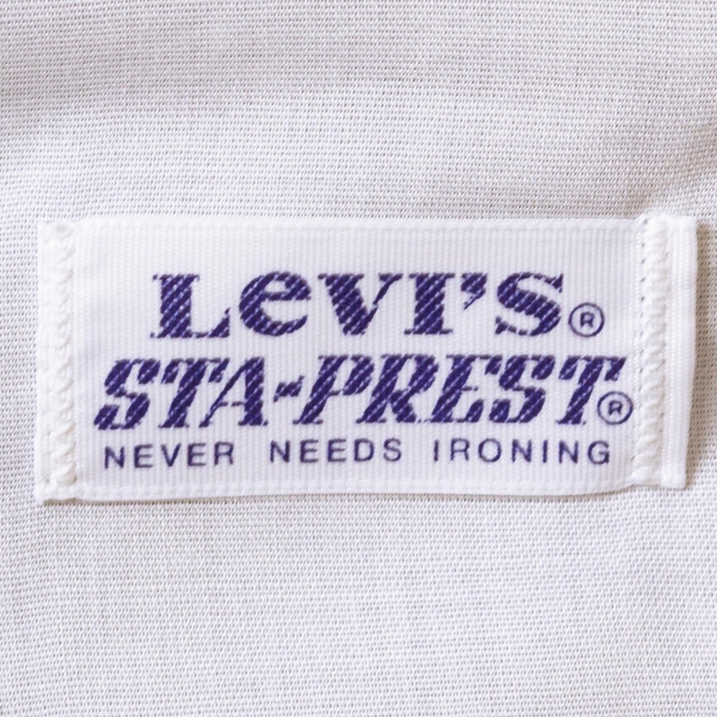 Vintage 70s Levi's Sta-Prest Dark Slate Blue Trousers - 34x32 | Retro Bootcut Straight Leg Polyester Pants