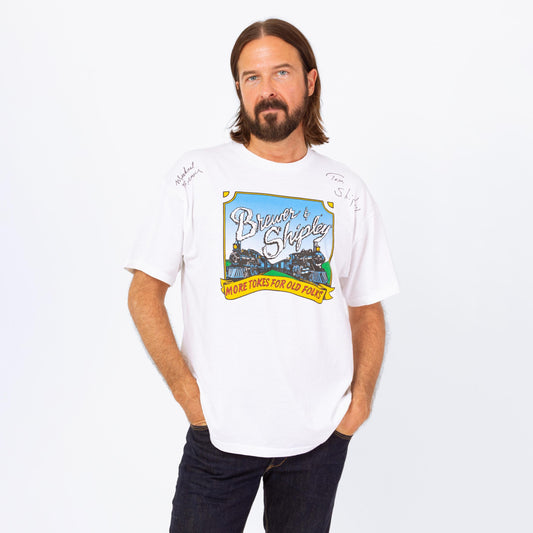 Vintage 90s Brewer & Shipley Autographed T Shirt - Extra Large | Signed Folk Rock Music Band Graphic Tee