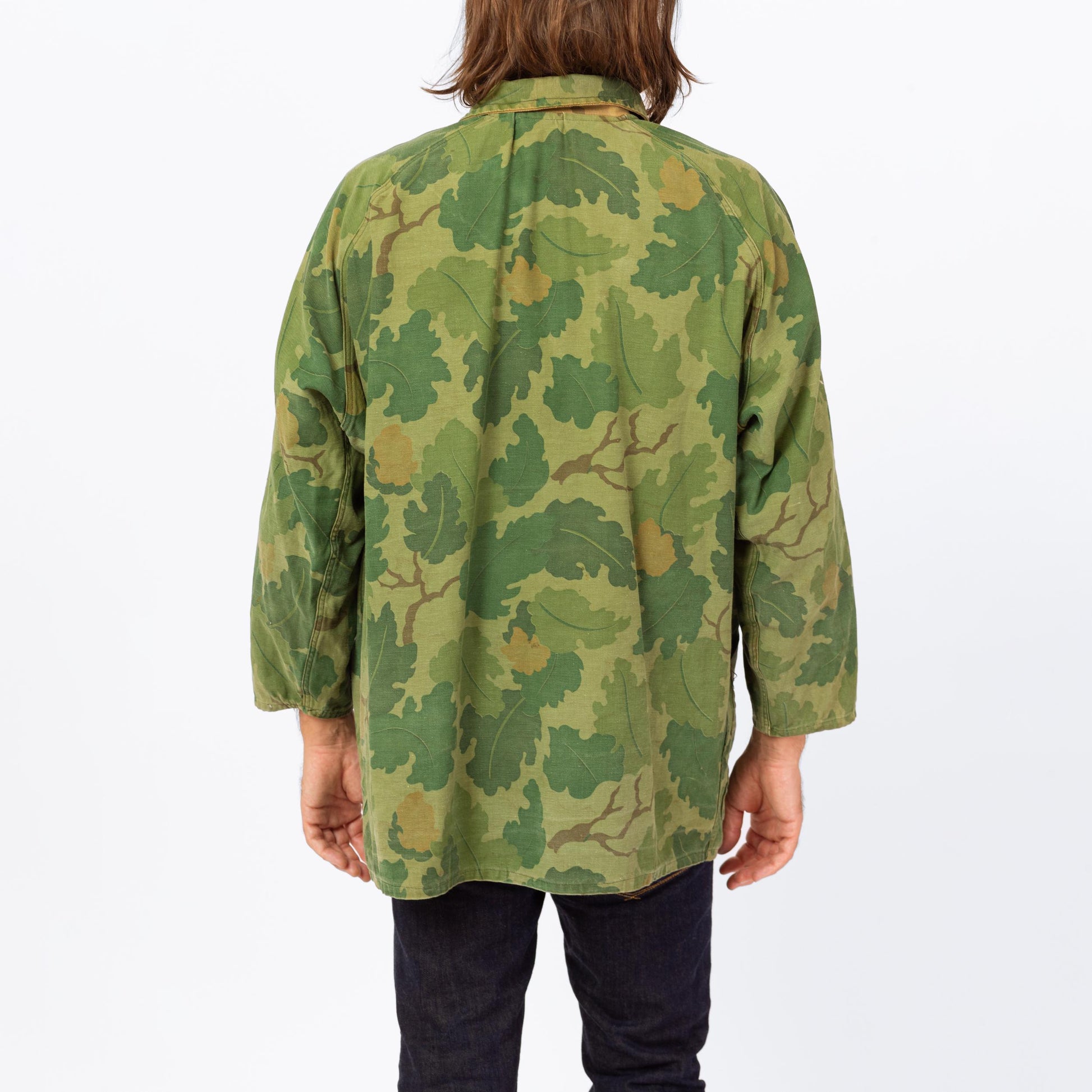 Vintage 60s 70s Kamo Reversible Mitchell Camo Hunting Jacket - Extra Large | Cotton Camouflage Zip Up Lightweight Army Surplus Coat