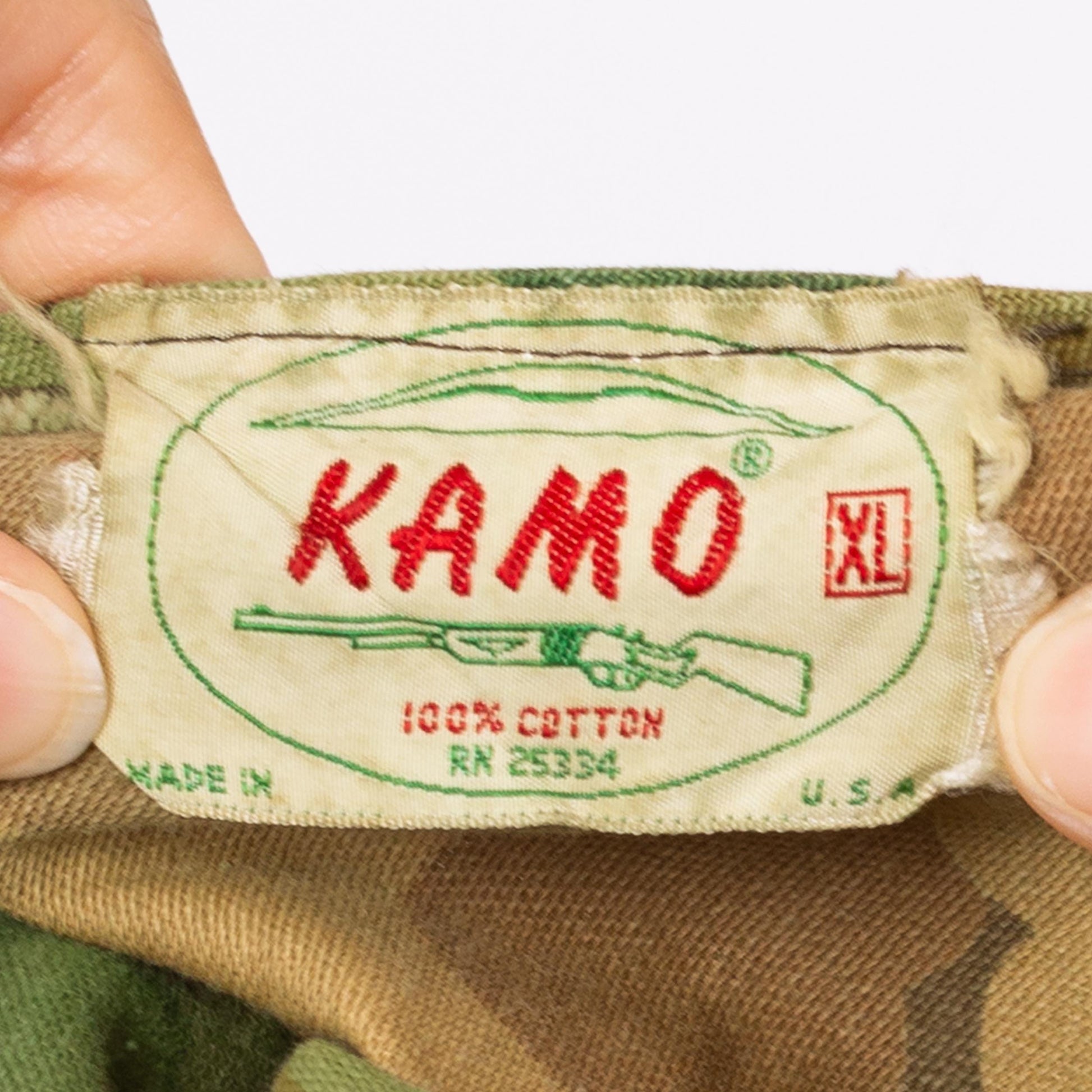 Vintage 60s 70s Kamo Reversible Mitchell Camo Hunting Jacket - Extra Large | Cotton Camouflage Zip Up Lightweight Army Surplus Coat