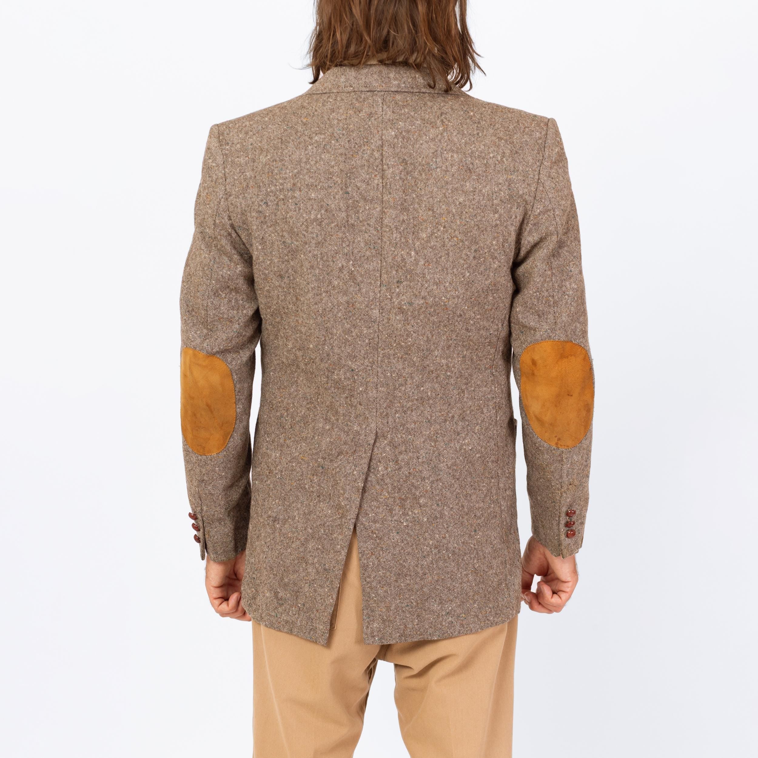 Vintage 70s Grey Tweed Elbow Patch Sport Coat - Medium – Flying Vintage 70s Grey Tweed Elbow Patch Sport Coat - Medium – Flying