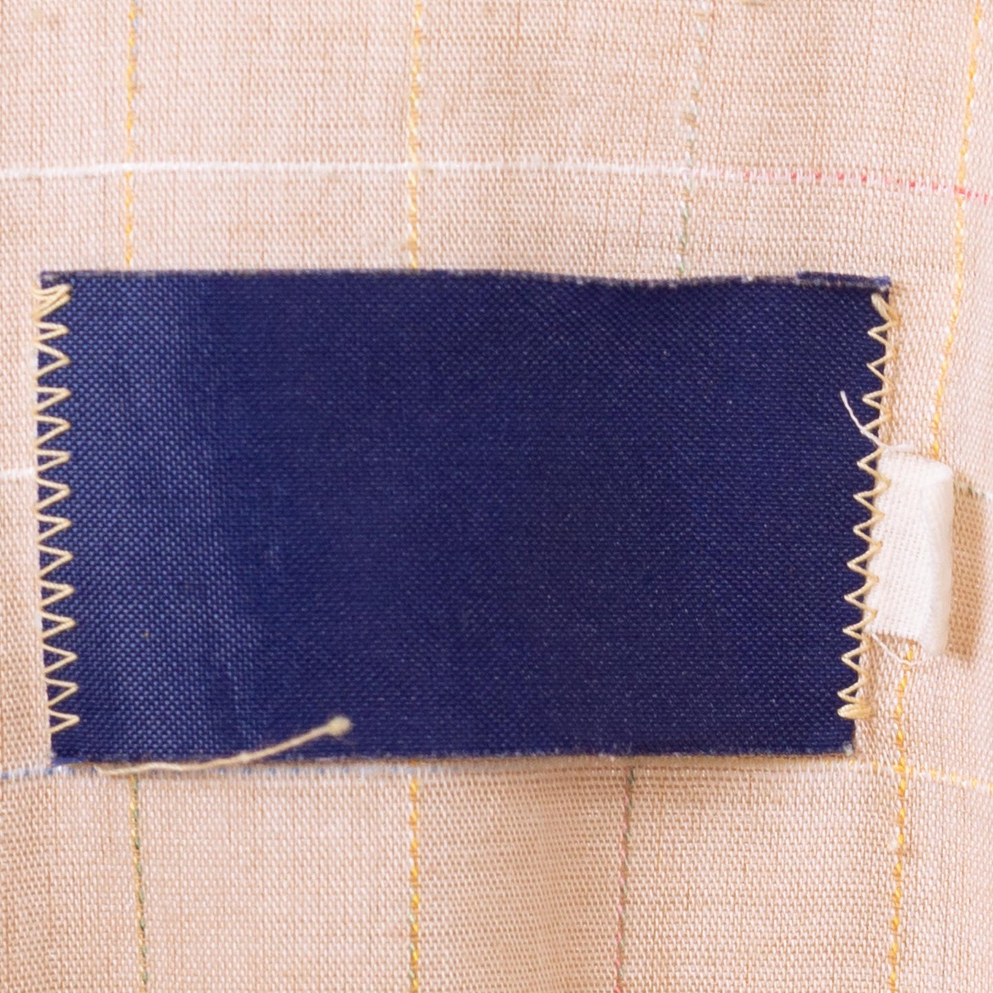 Vintage 70s Rainbow Stitched Pearl Snap Western Shirt - Medium | Taupe Plaid Button Up Long Sleeve Collared Top