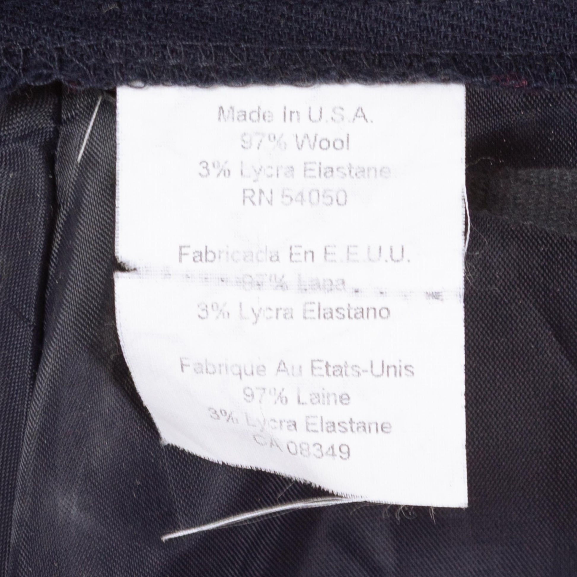 Vintage 90s Ralph Lauren Navy Wool Midi Sailor Skirt - Medium, 29"-30" Waist | Minimalist High Waisted Ankle Length Long Straight Skirt