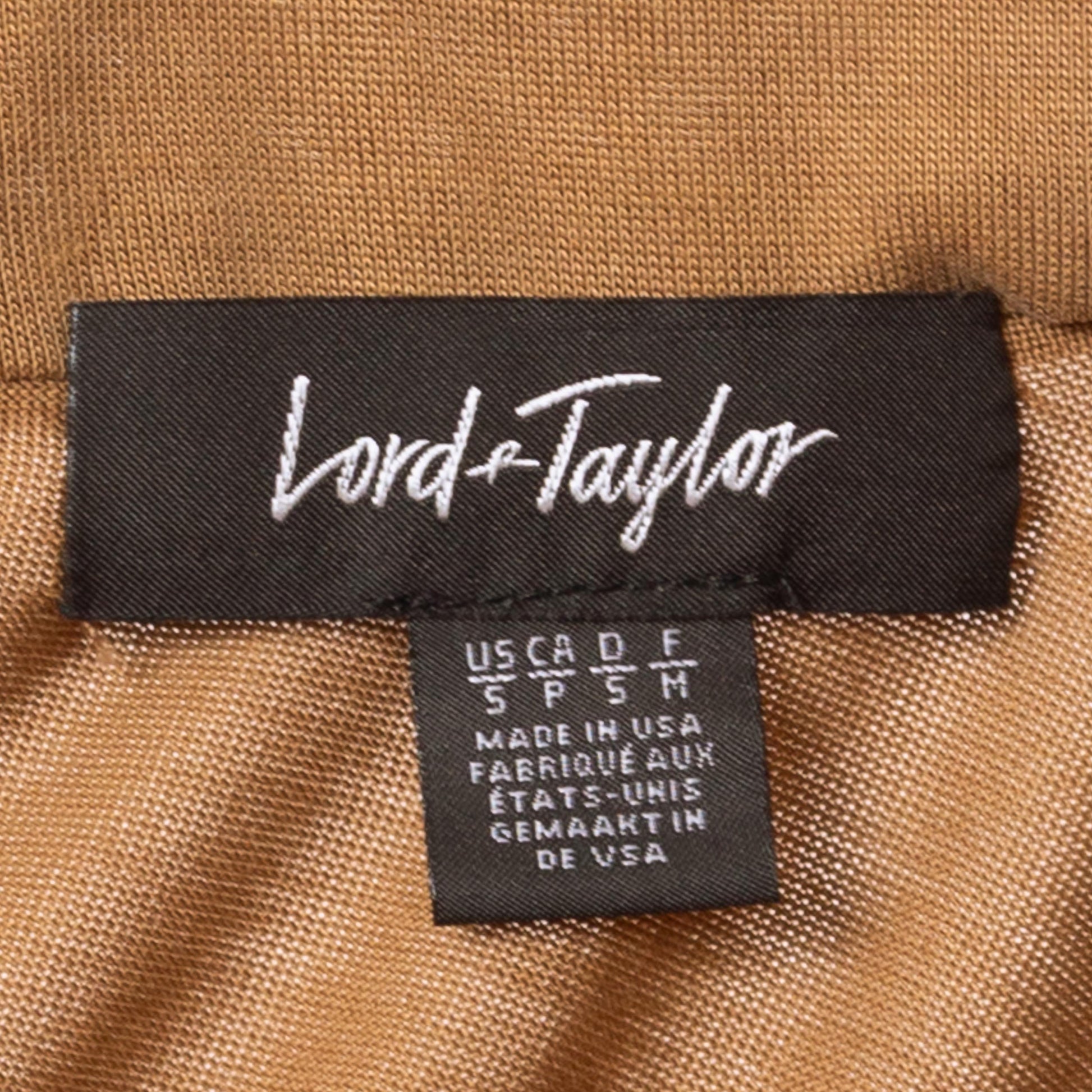 Vintage Y2K Tan Balloon Sleeve Peasant Blouse - Small | Boho Long Sleeve Mockneck Top