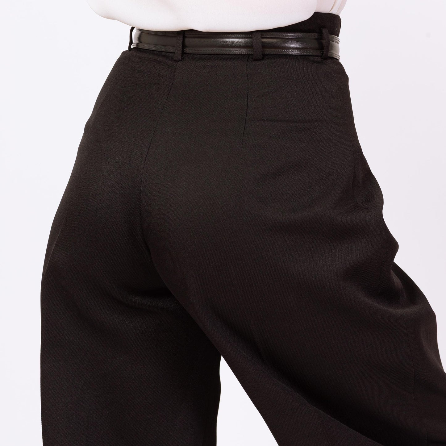 Vintage 60s 70s Black High Waisted Balloon Pants - Small, 27" Waist | Baggy Pleated Charlie Chaplin Costume Trousers