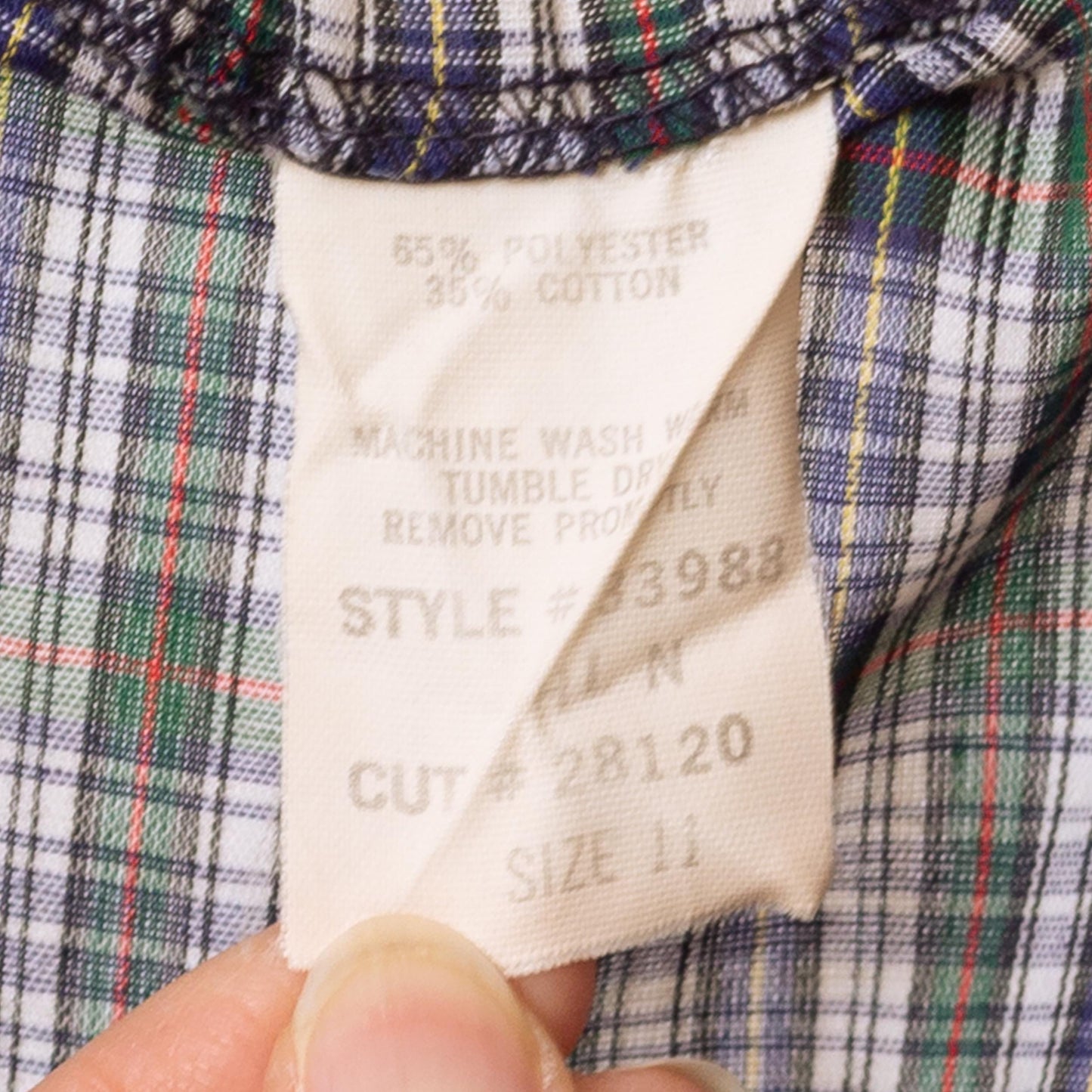 Vintage 70s Plaid Peasant Blouse - Medium | Boho Cottagecore 3/4 Sleeve Longline Top, Romantic Long Sleeve Blouse