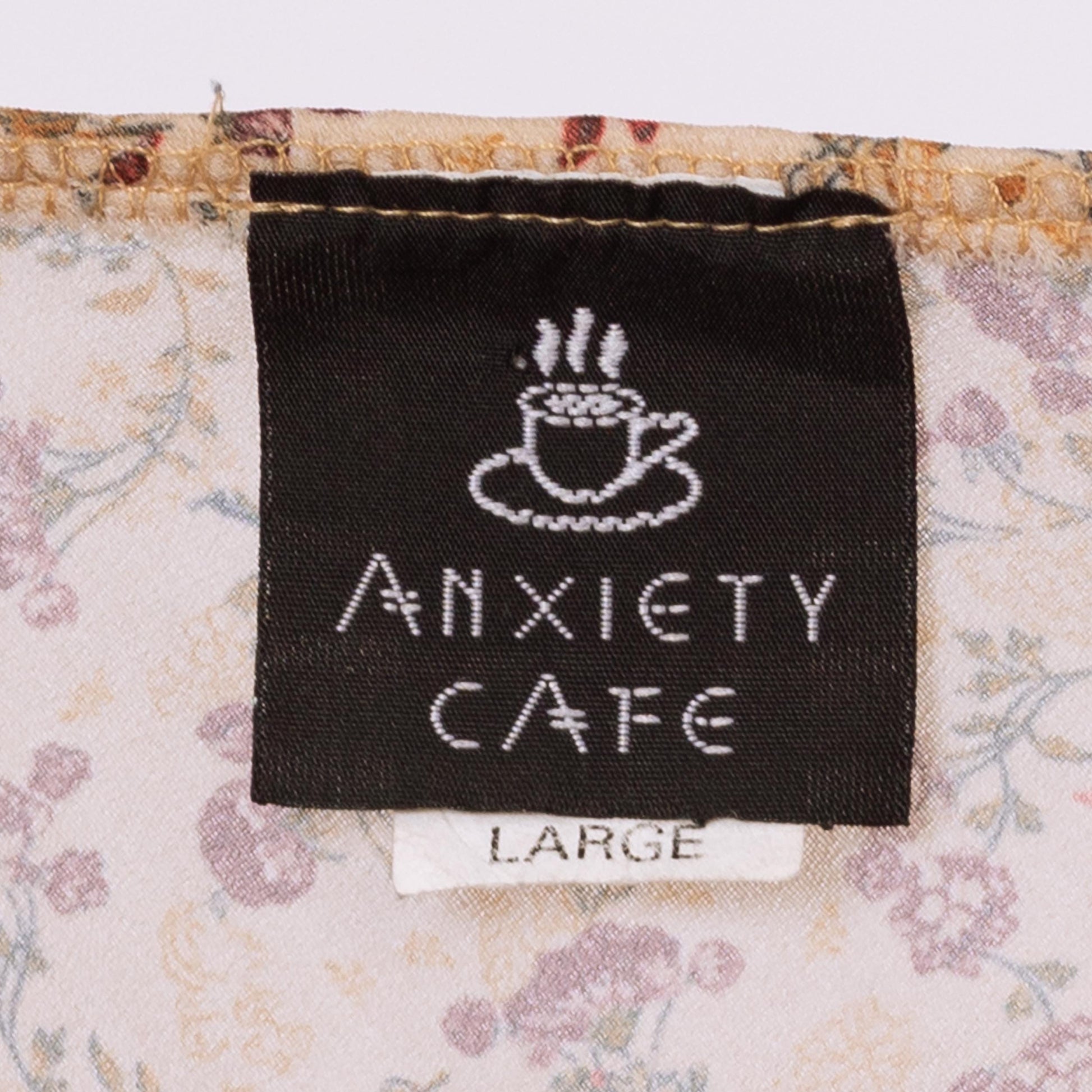 Vintage 90s Boho Bell Sleeve Renaissance Blouse - Medium | Romantic Sheer Sleeve Festival Top, Floral Babydoll Peasant Shirt