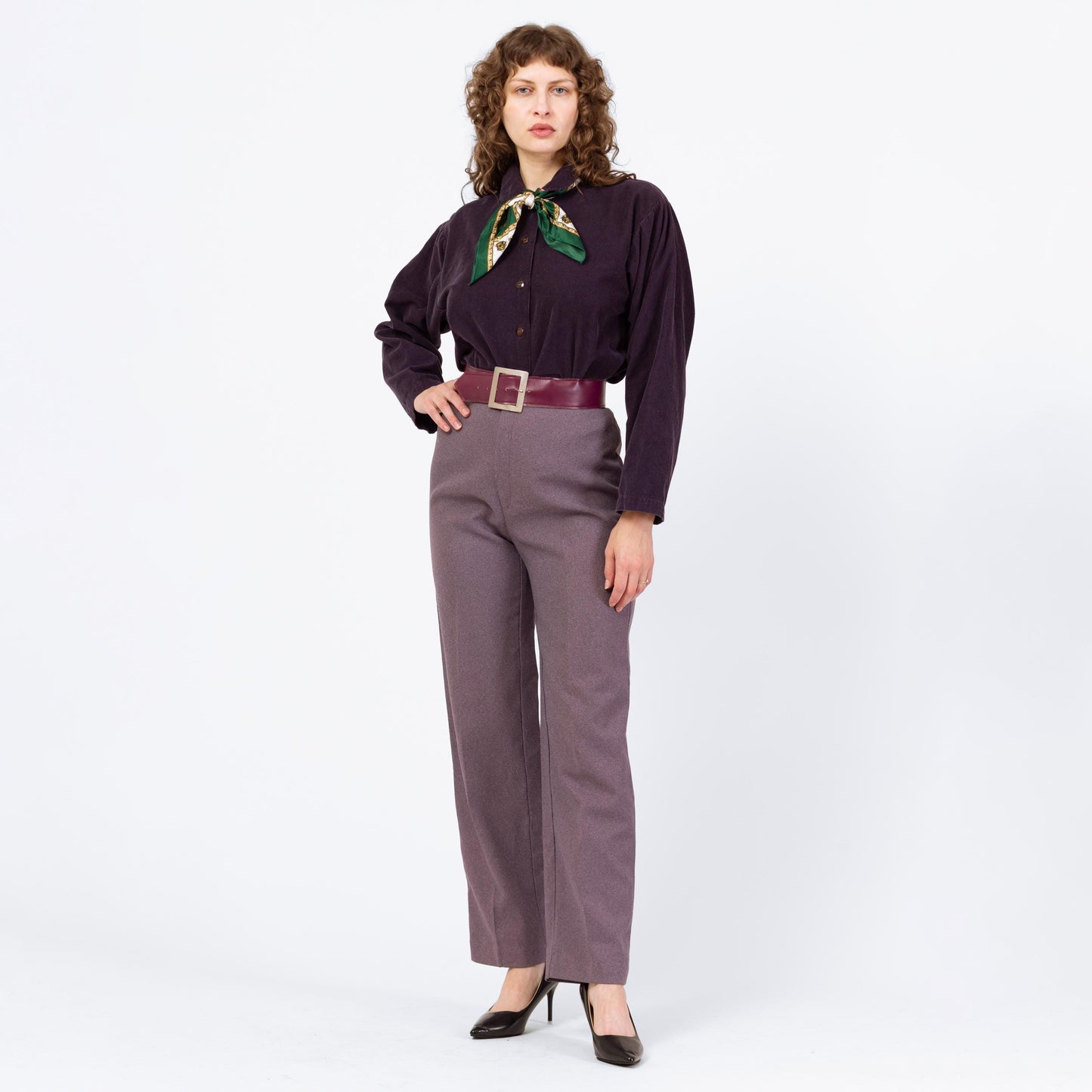 Vintage 70s Levis Lilac Purple High Waisted Trousers - Medium, 28" Waist