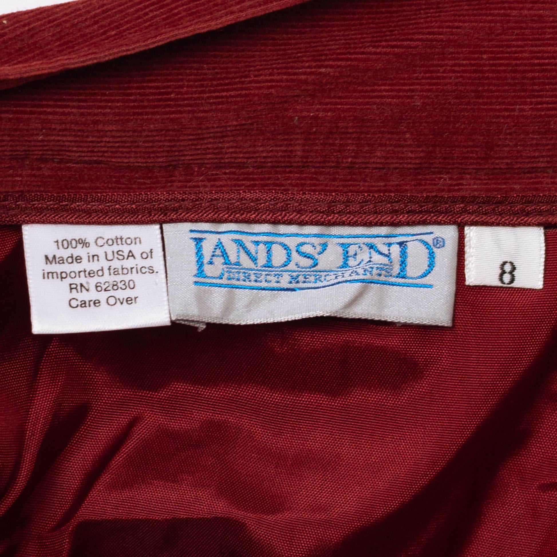 Vintage 80s Wine Corduroy Midi Pocket Skirt - Extra Small, 25" Waist | A Line High Waist Retro Skirt