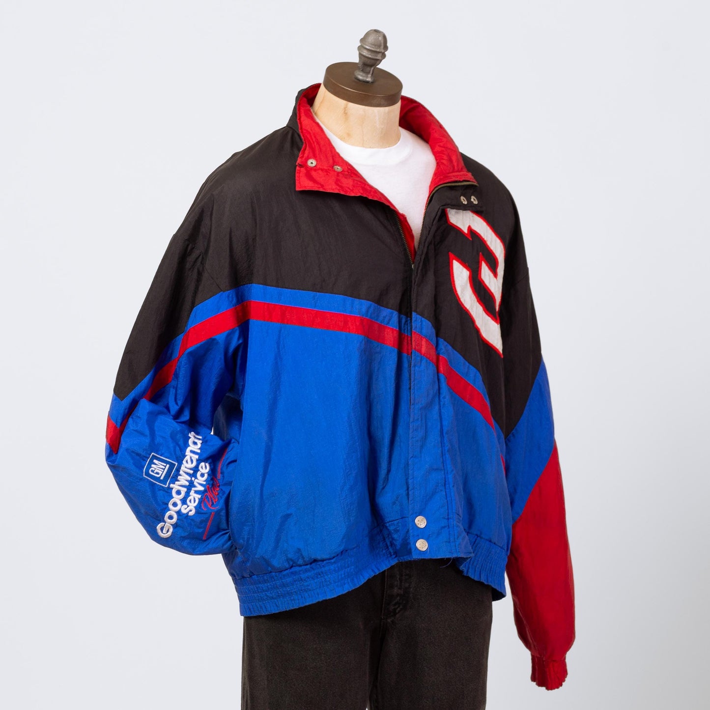 Vintage 90s Dale Earnhardt #3 NASCAR Jacket - Extra Large | Chase Authentics Color Block Race Car Zip Up Windbreaker