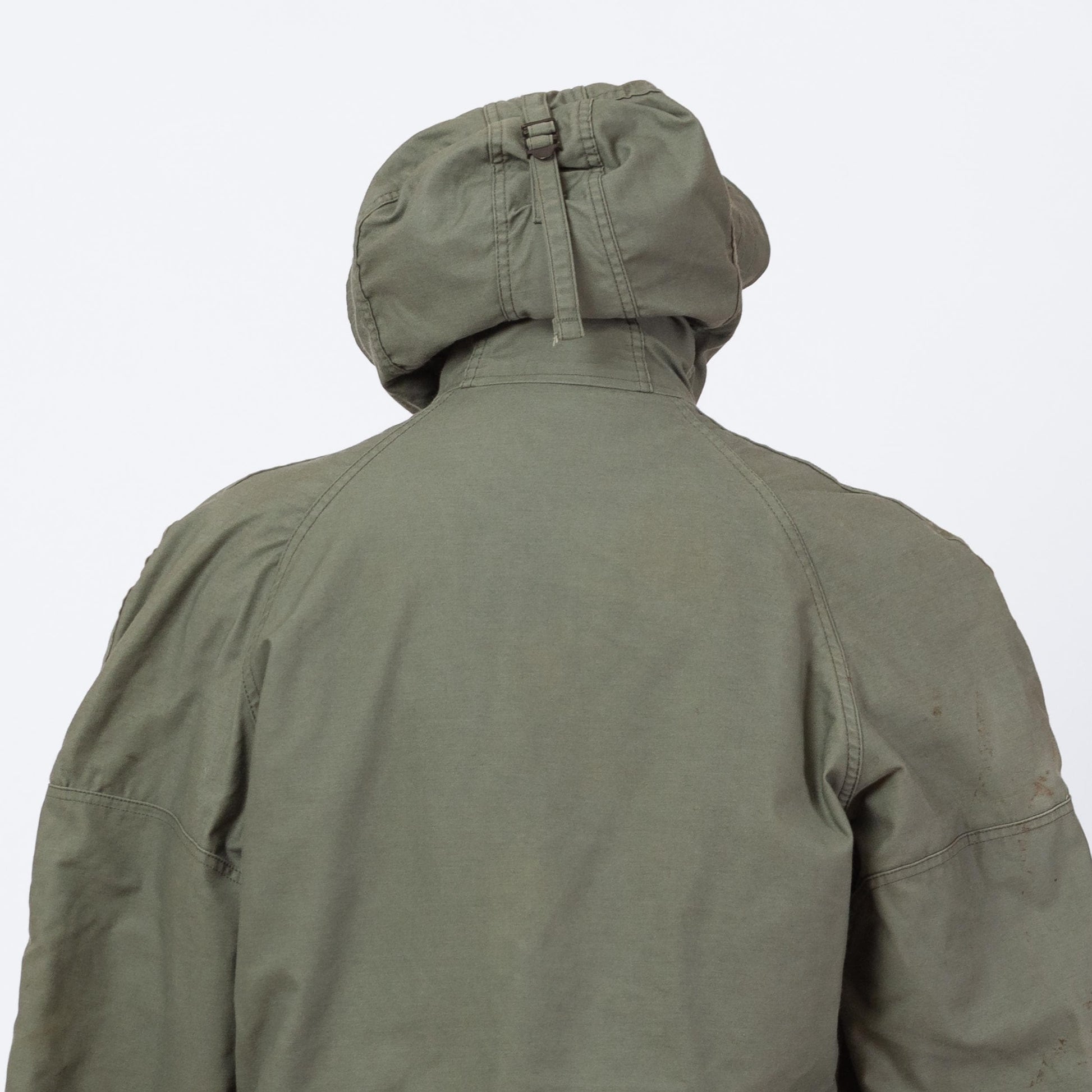 Vintage 90s USAF N-3B Hooded Parka Flight Jacket - Medium | Faux Fur Trim Air Force Cold Weather Army Green Military Coat