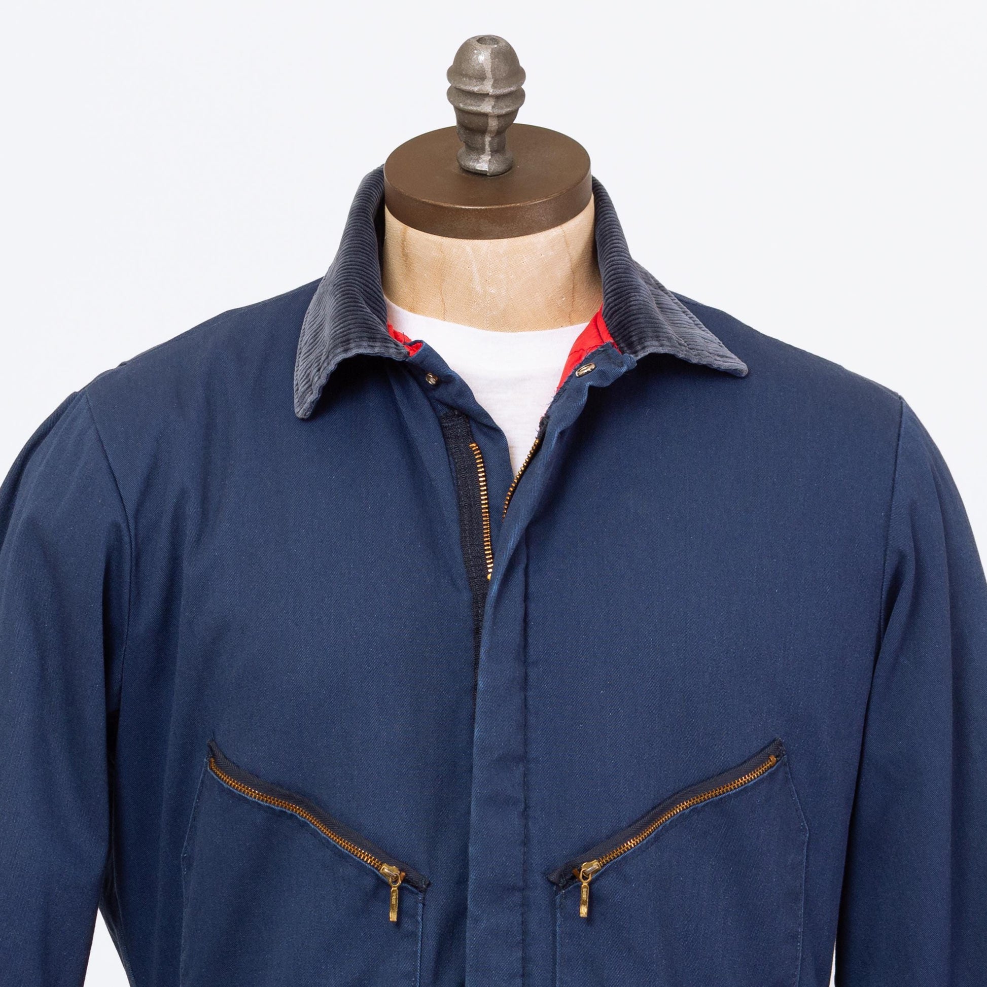 Vintage 80s Walls Blizzard Pruf Navy Blue Insulated Coveralls - Large | Quilt Lined Workwear Zip Front Winter Ski Jumpsuit