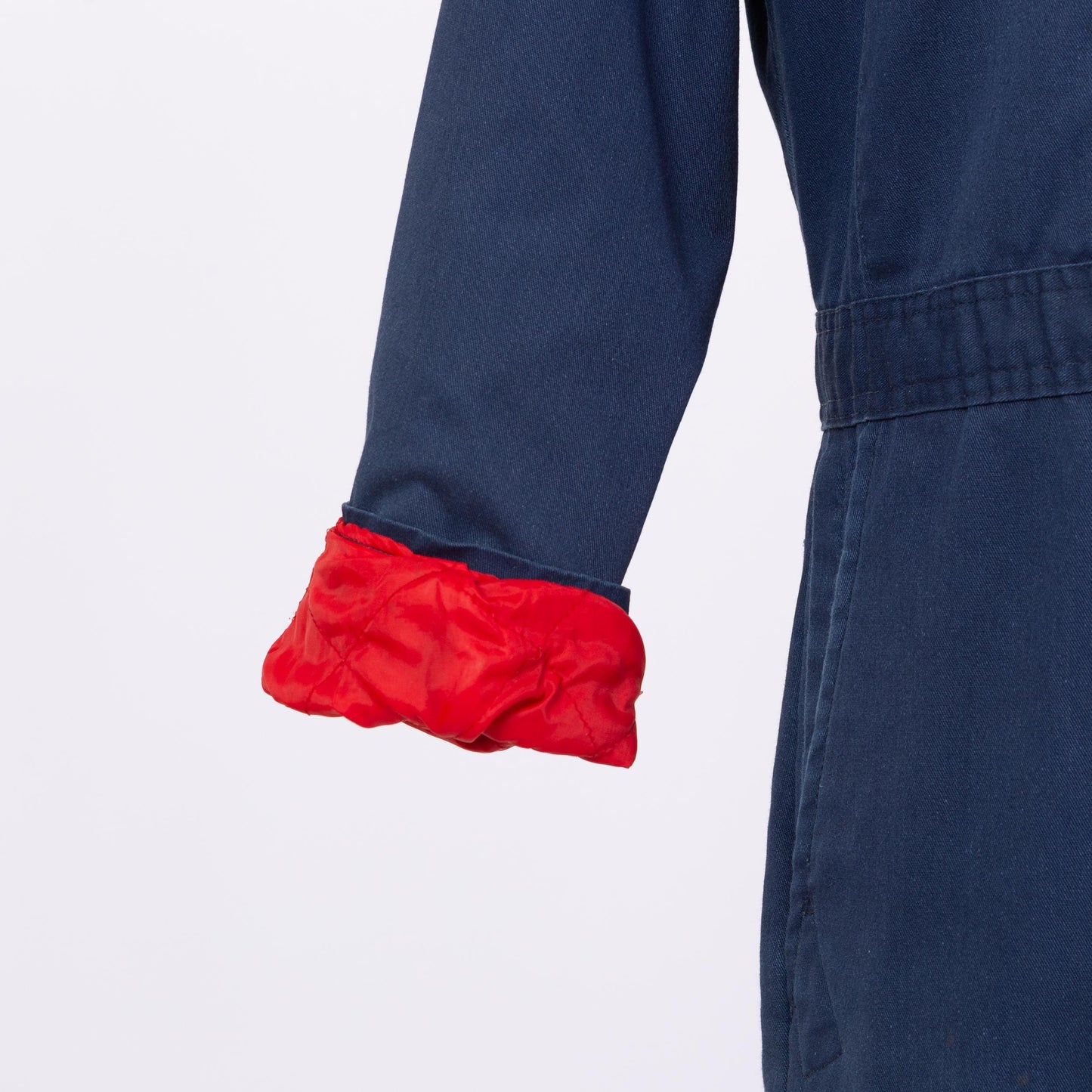 Vintage 80s Walls Blizzard Pruf Navy Blue Insulated Coveralls - Large | Quilt Lined Workwear Zip Front Winter Ski Jumpsuit