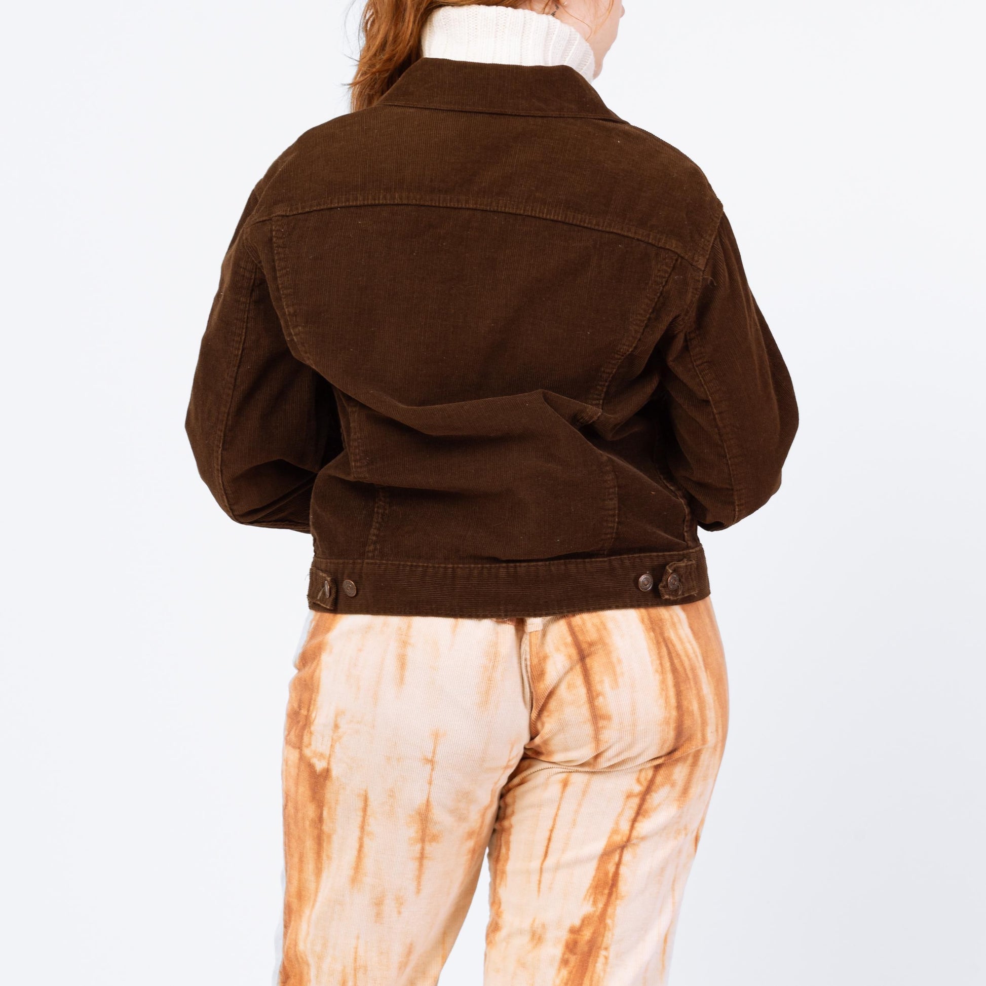 Vintage 70s Levi's Brown Corduroy Two-Pocket Jacket - Size 42 | Made In USA Unisex Trucker Jacket