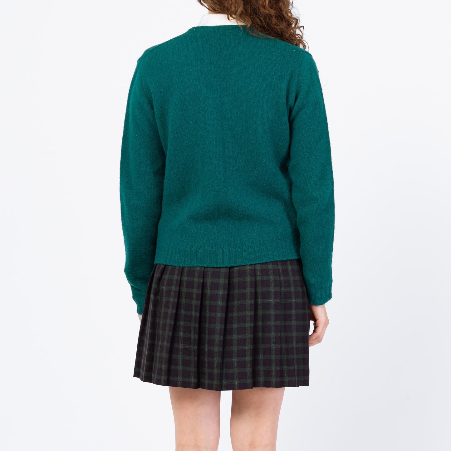 Vintage 60s Jantzen Teal Green Cardigan - Medium