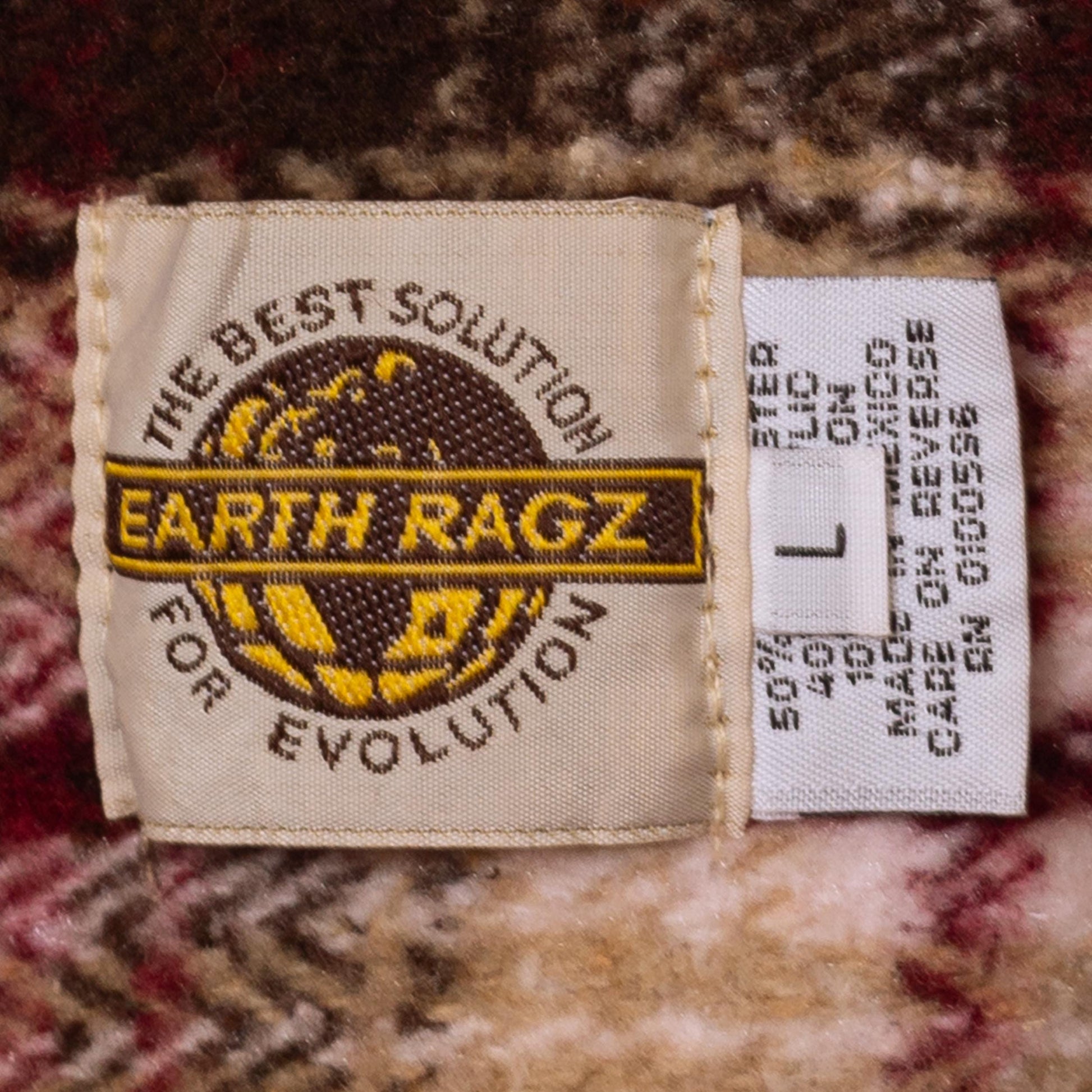 Vintage 90s Red Plaid Hooded Blanket Coat - Large | Western Zip Up Cropped Hoodie Baja Jacket