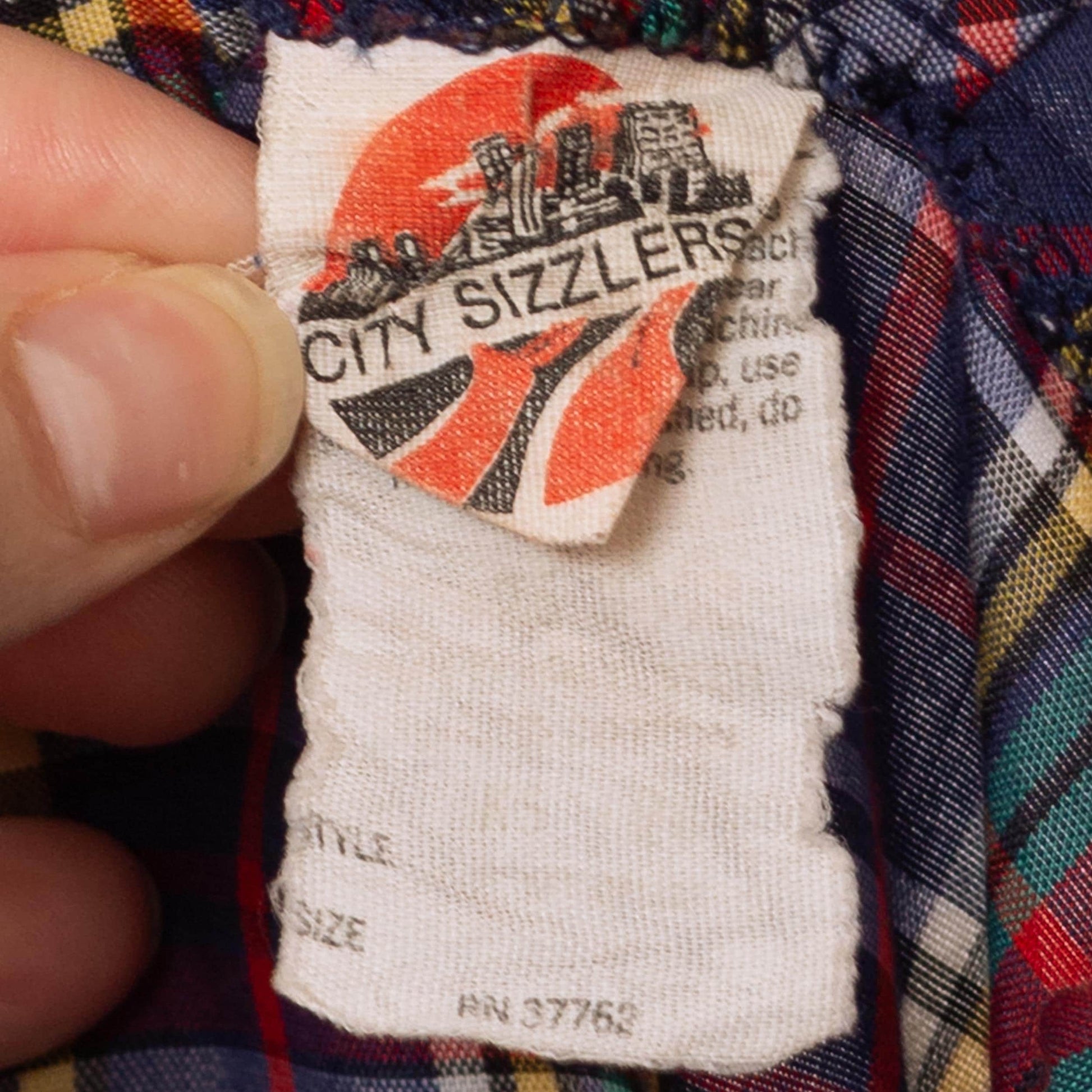 Vintage 70s Plaid Puff Sleeve Blouse - Medium | Prairie Ruffle Collar Button Up Top