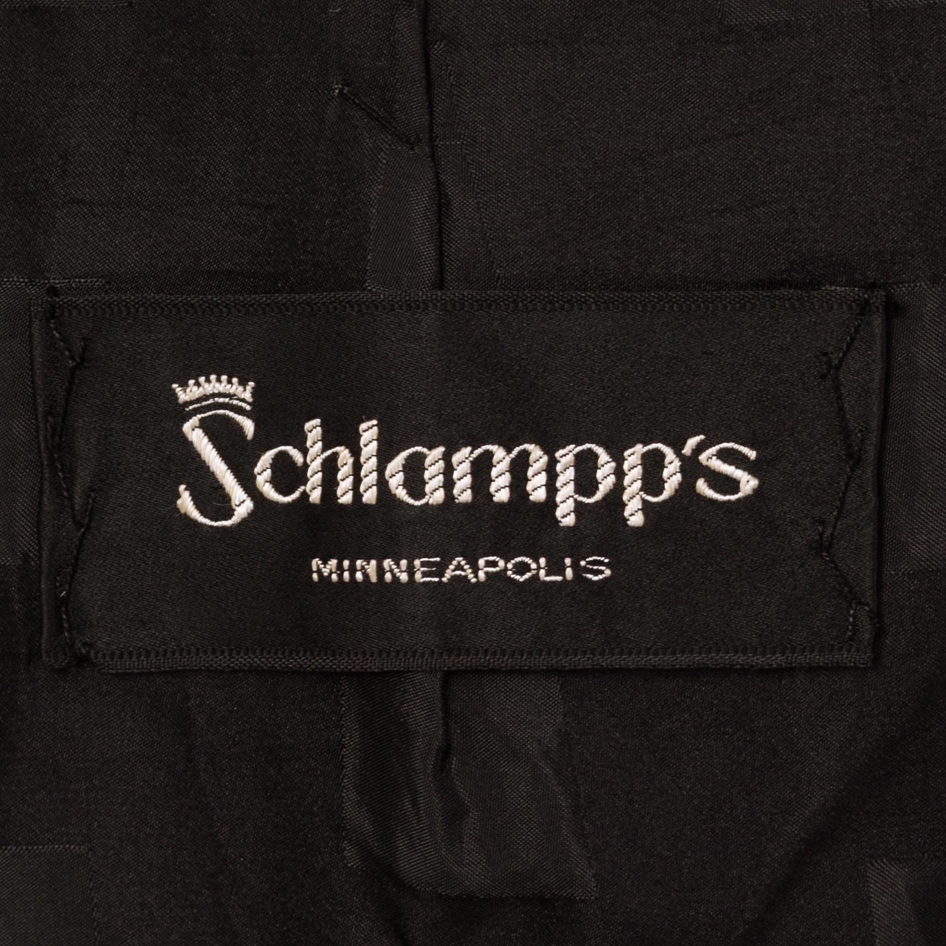 Vintage 50s Persian Lamb Fur Mink Collar Coat - Medium to Large | 1950s Retro Black Short Winter Swing Jacket