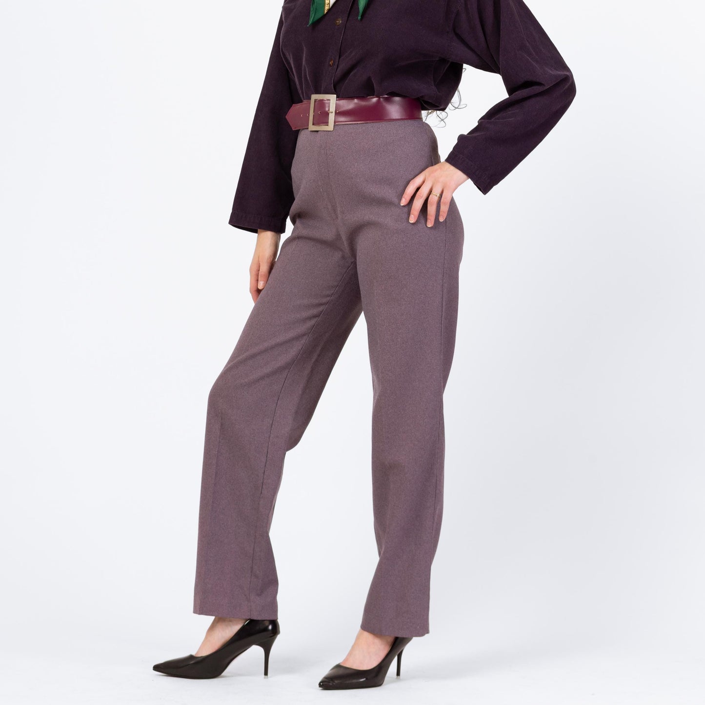 Vintage 70s Levis Lilac Purple High Waisted Trousers - Medium, 28" Waist