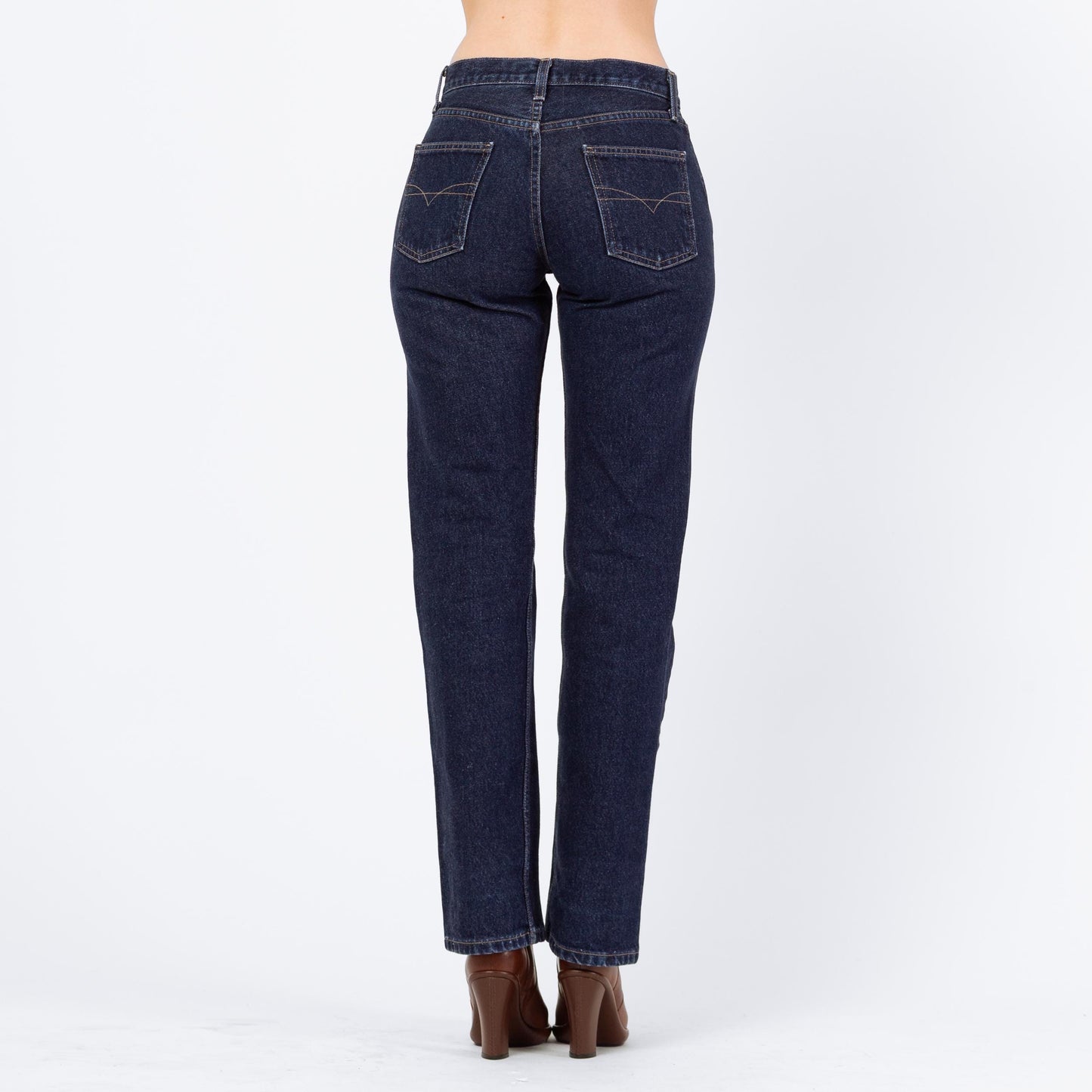 Vintage 90s Dark Wash Mid Rise Jeans - Extra Small