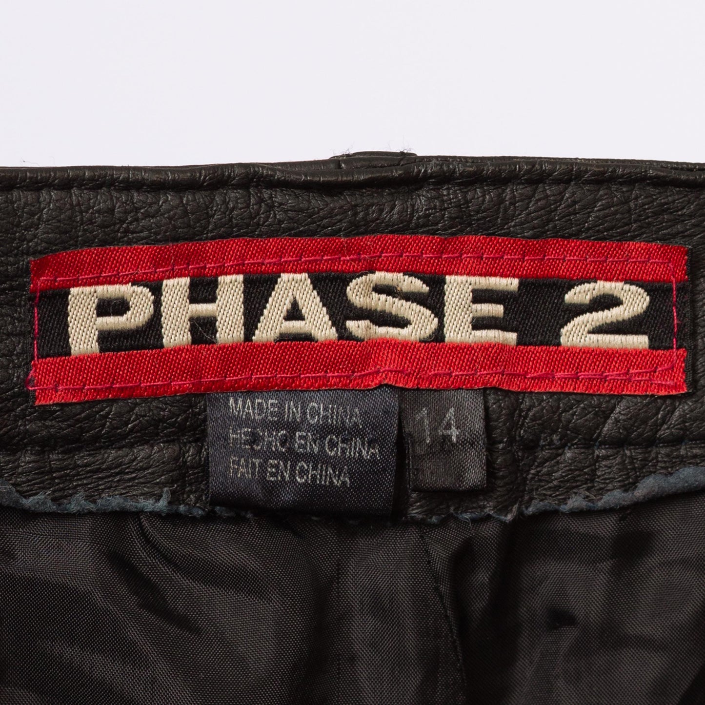 Vintage 90s Black Leather High Waisted Trousers - Large, 32" Waist | Grunge Tapered Leg Minimalist Biker Pants