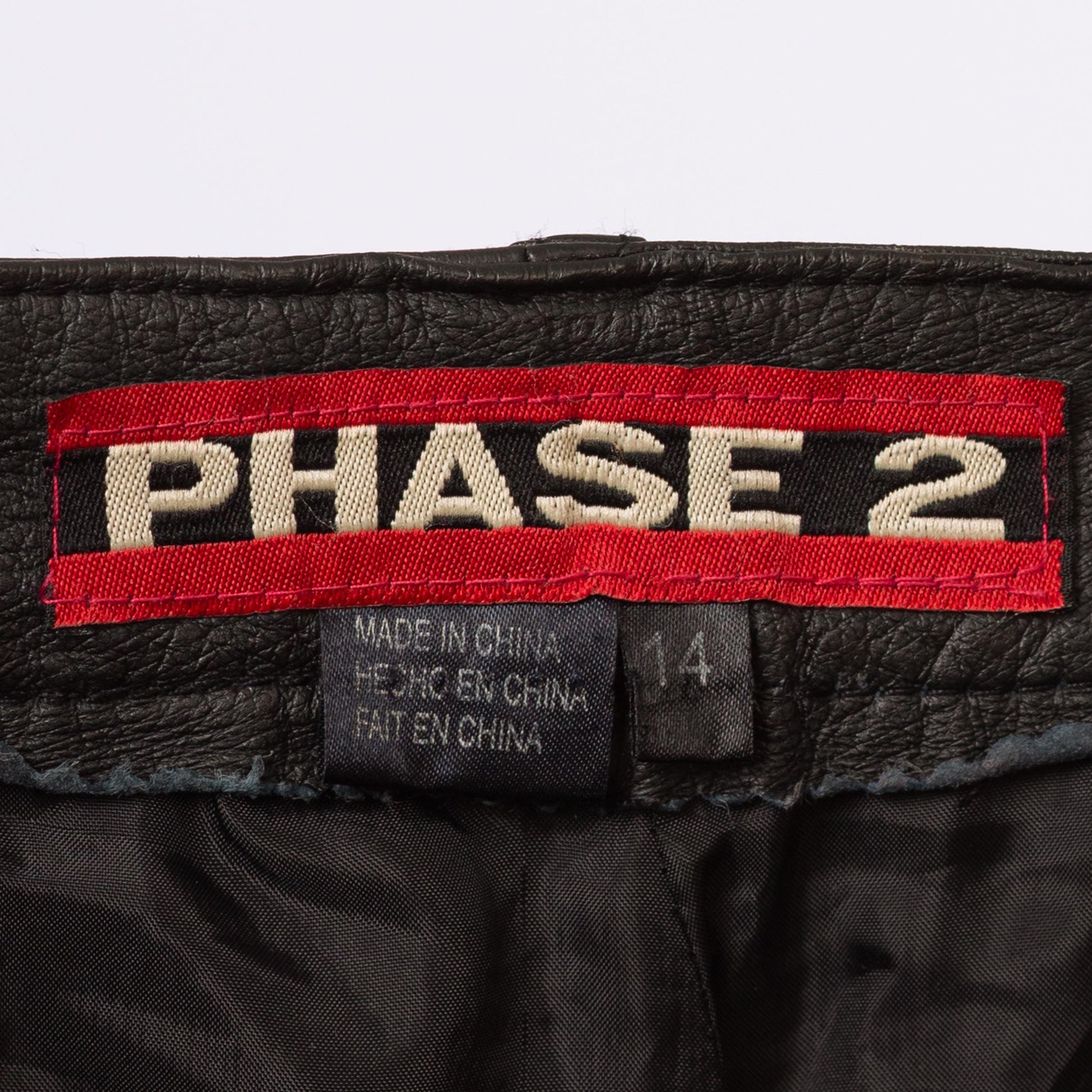 Vintage 90s Black Leather High Waisted Trousers - Large, 32" Waist | Grunge Tapered Leg Minimalist Biker Pants