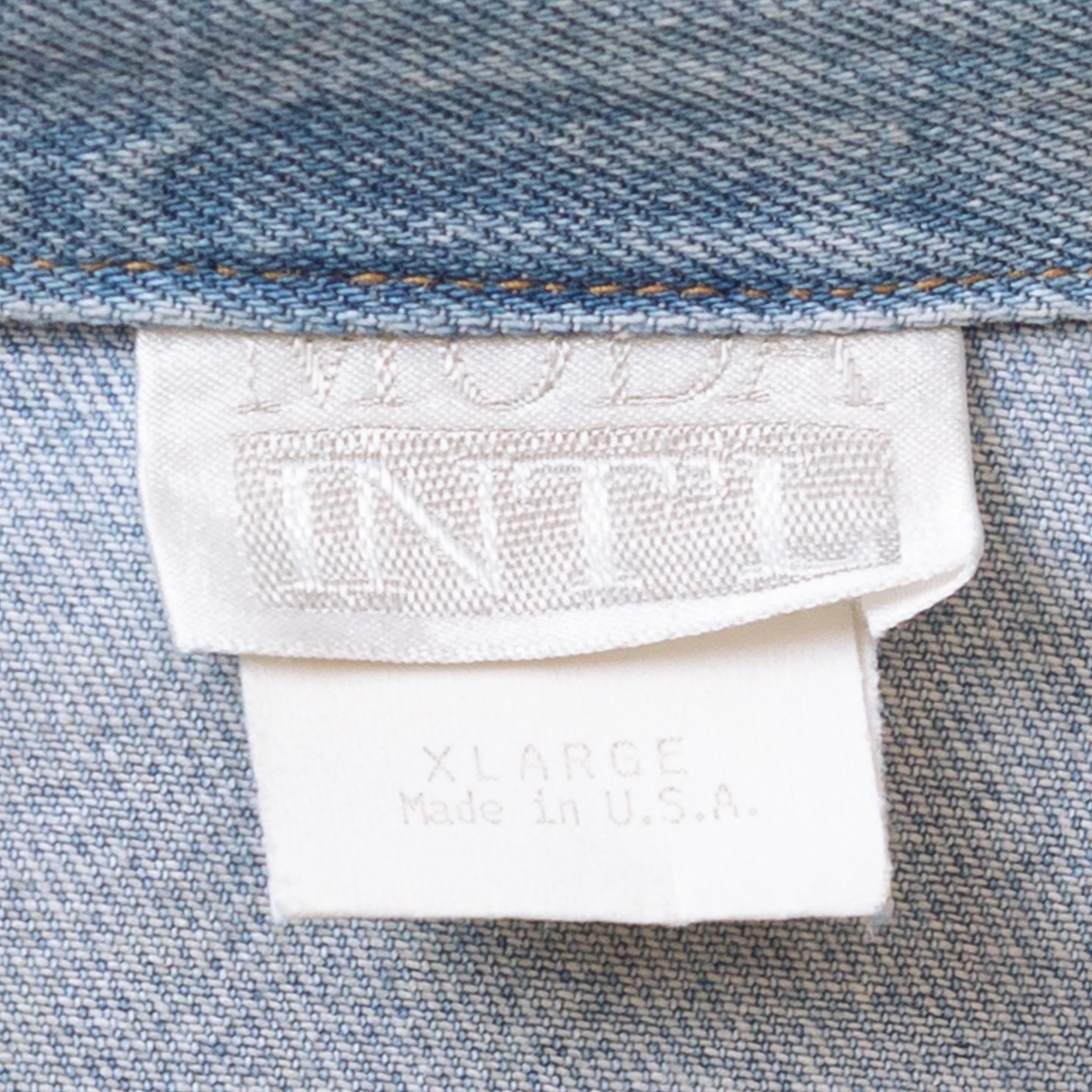 Vintage 90s Light Wash Denim Jumpsuit - Extra Large | Sleeveless Button Up Fitted Waist Grunge Coverall Pantsuit Outfit