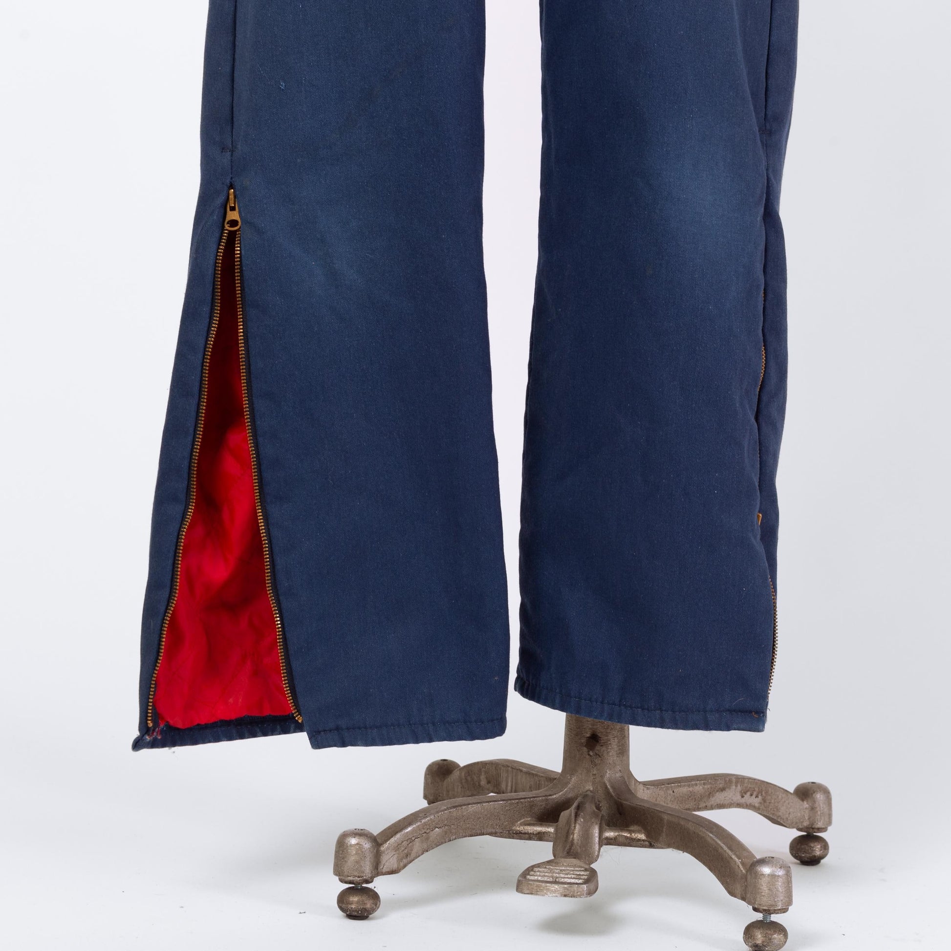 Vintage 80s Walls Blizzard Pruf Navy Blue Insulated Coveralls - Large | Quilt Lined Workwear Zip Front Winter Ski Jumpsuit