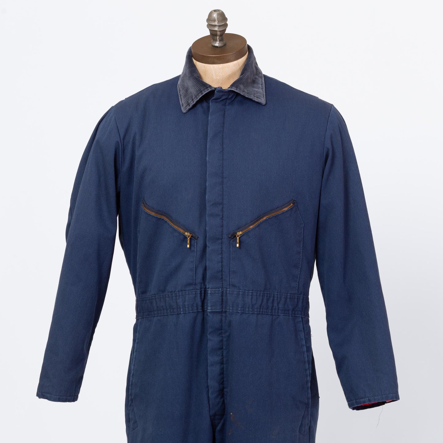 Vintage 80s Walls Blizzard Pruf Navy Blue Insulated Coveralls - Large | Quilt Lined Workwear Zip Front Winter Ski Jumpsuit