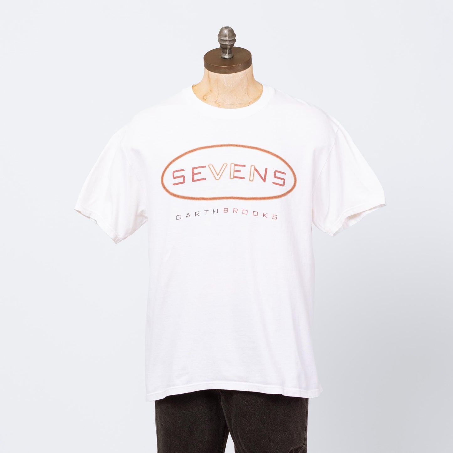 Vintage 1998 Garth Brooks Sevens Tour T Shirt - Large | 90s Country Music White Graphic Tee