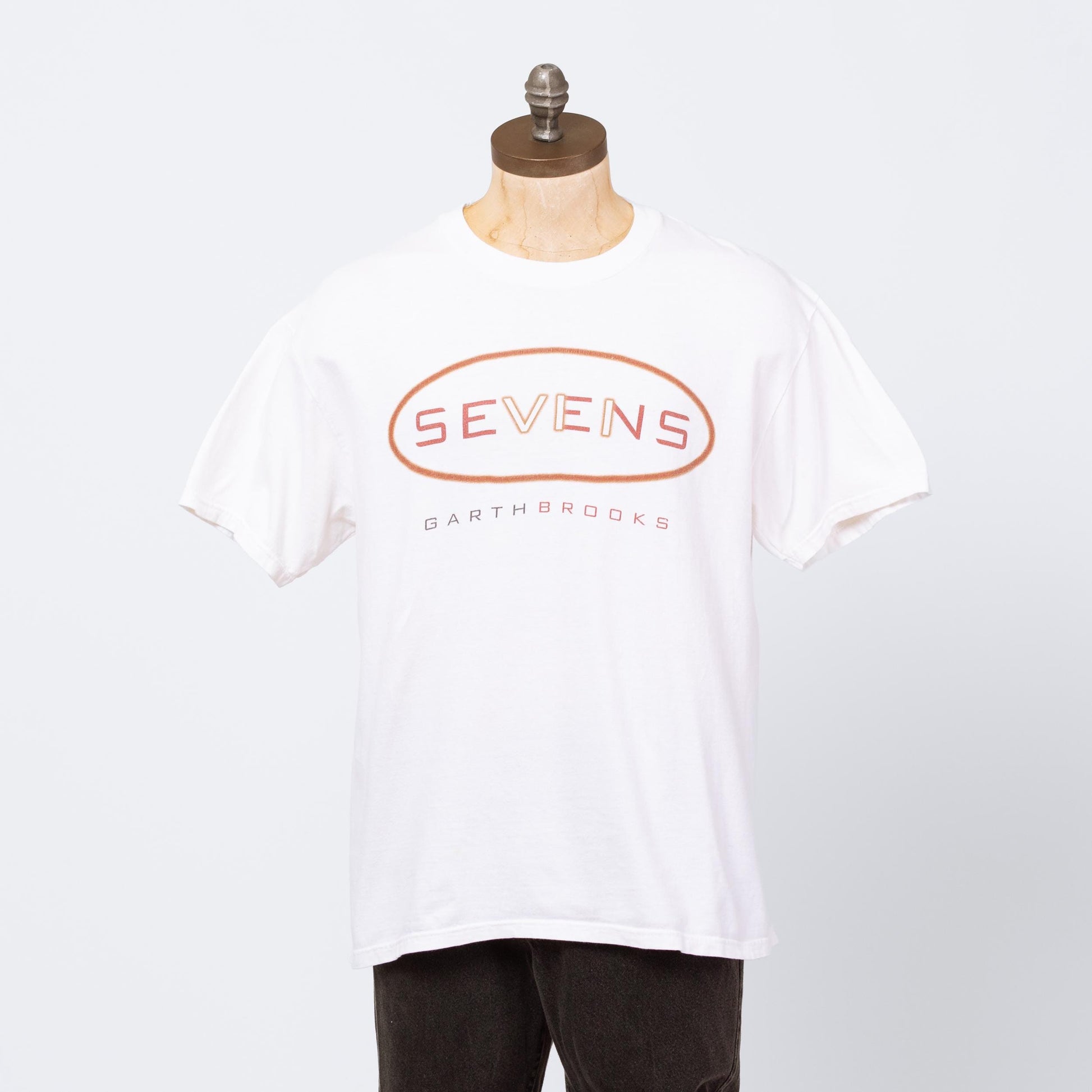 Vintage 1998 Garth Brooks Sevens Tour T Shirt - Large | 90s Country Music White Graphic Tee