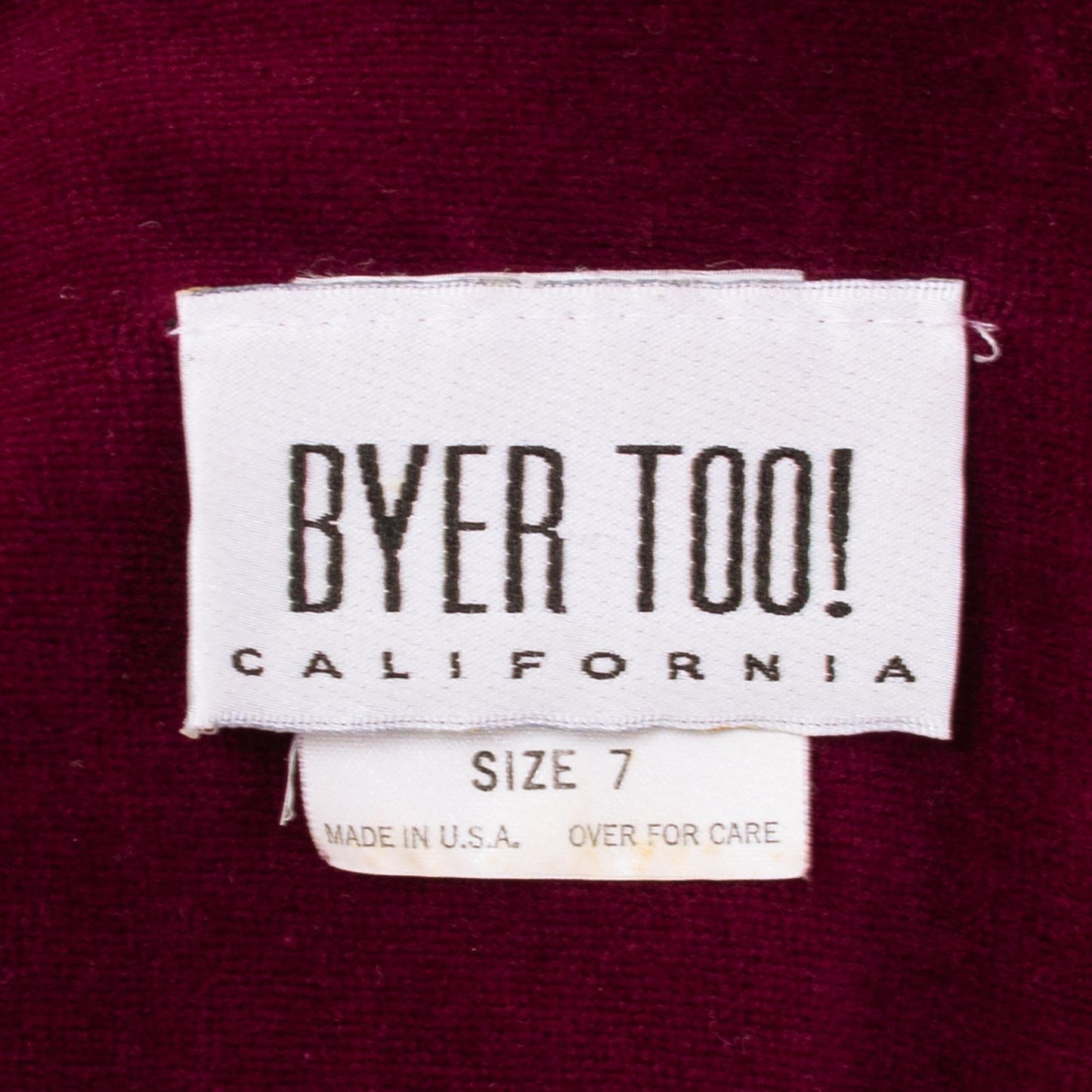 Vintage 90s Wine Red Velour Mini Dress - Medium to Large | Whimsigoth Dress, 3/4 Sleeve Grunge Skater Dress