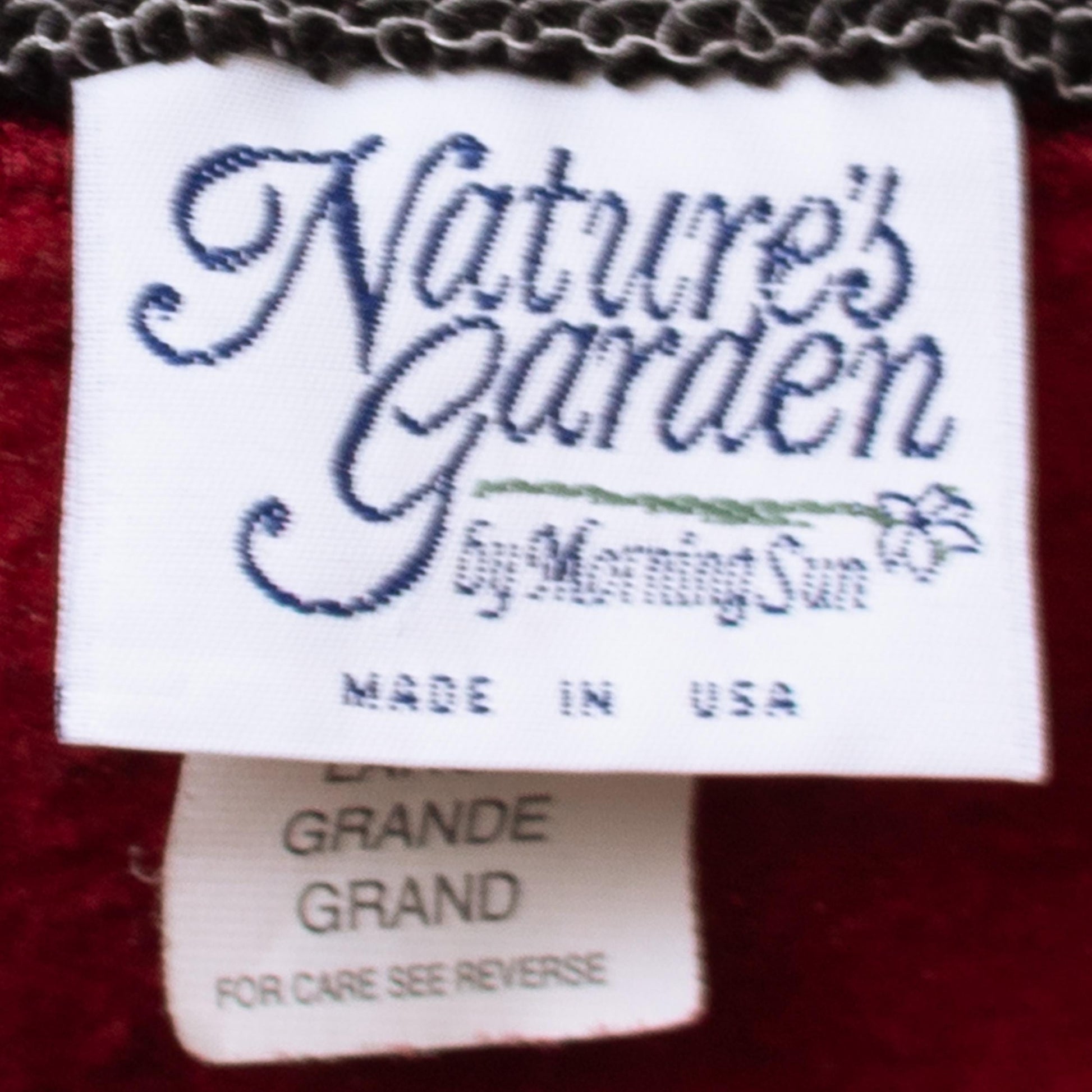 Vintage 90s Sunflower Cropped Sweatshirt - Large | Wine Red Floral Mockneck Collar Pullover Crop Top