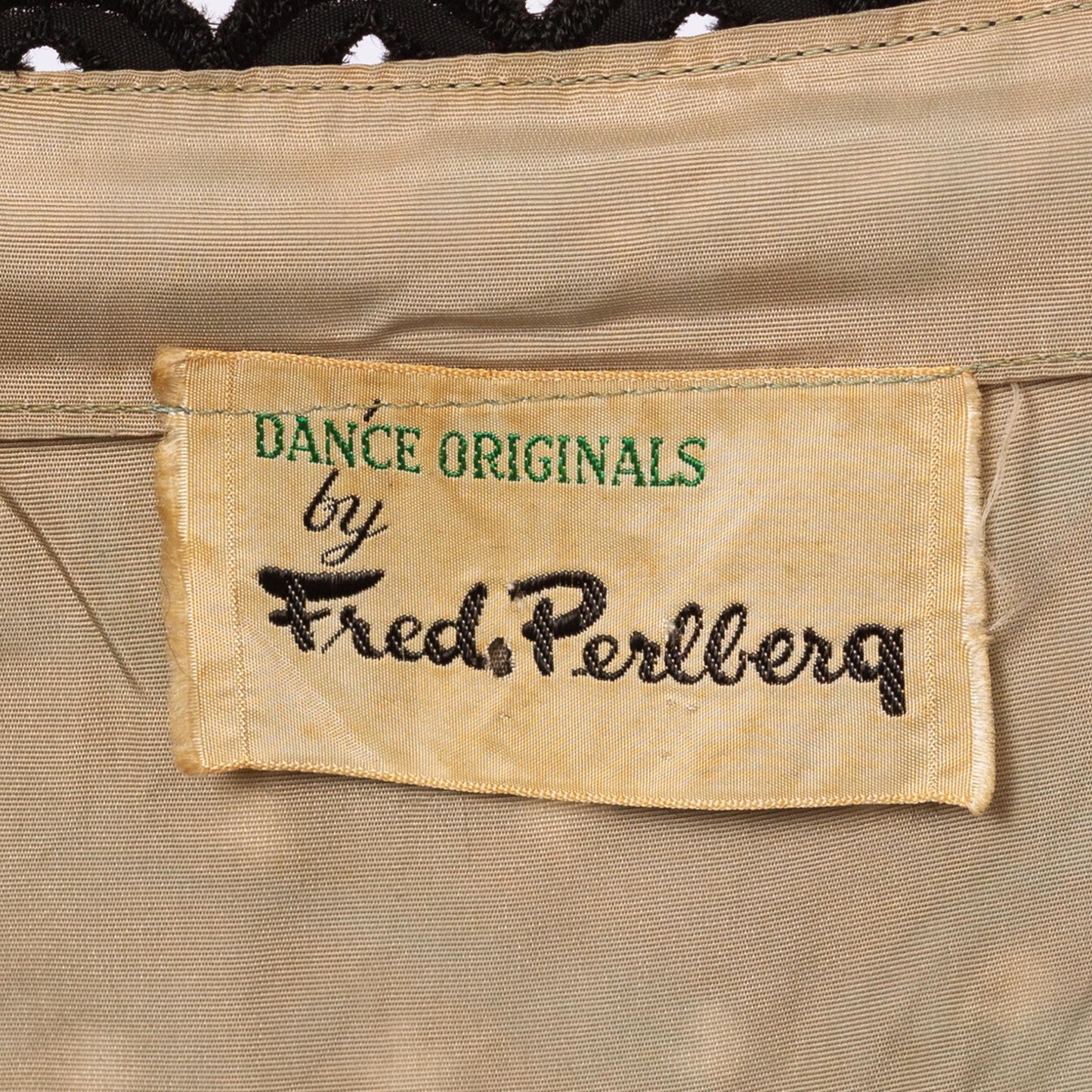 Vintage 50s Fred Perlberg Black Scalloped Eyelet Taffeta Party Dress - Small | 1950s Sleeveless Cupcake Dance Circle Dress