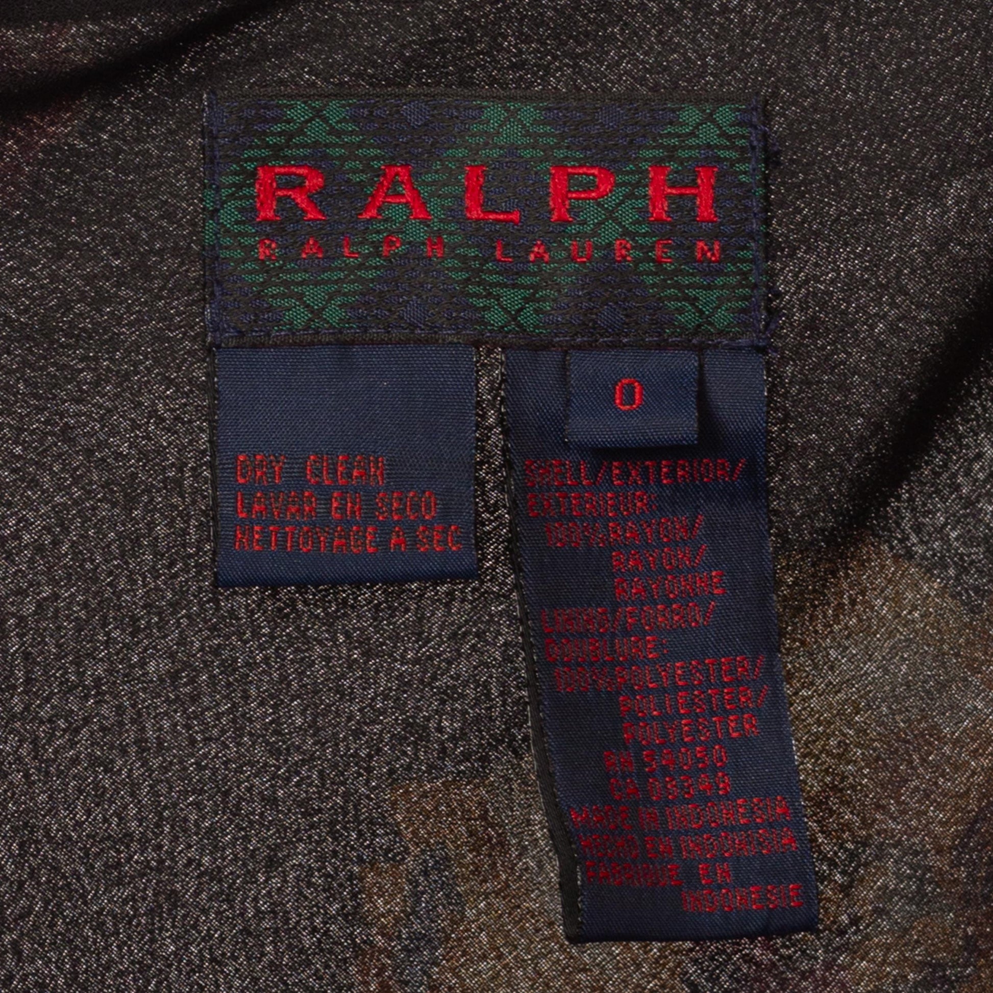 Vintage 90s Ralph Lauren Black Peony Floral Mini Skirt – Extra Small | Boho Bias Cut Pencil Skirt