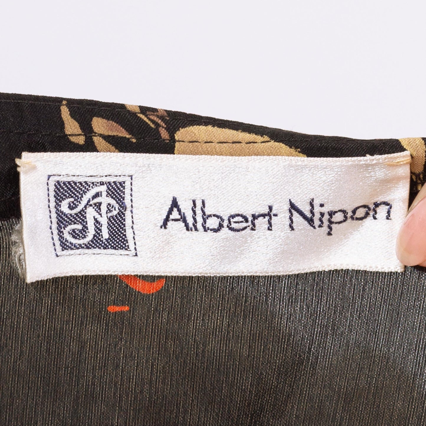 Vintage 80s Albert Nipon Black Floral Silk Midi Wrap Dress - Small | Boho Short Sleeve Flowy Dress