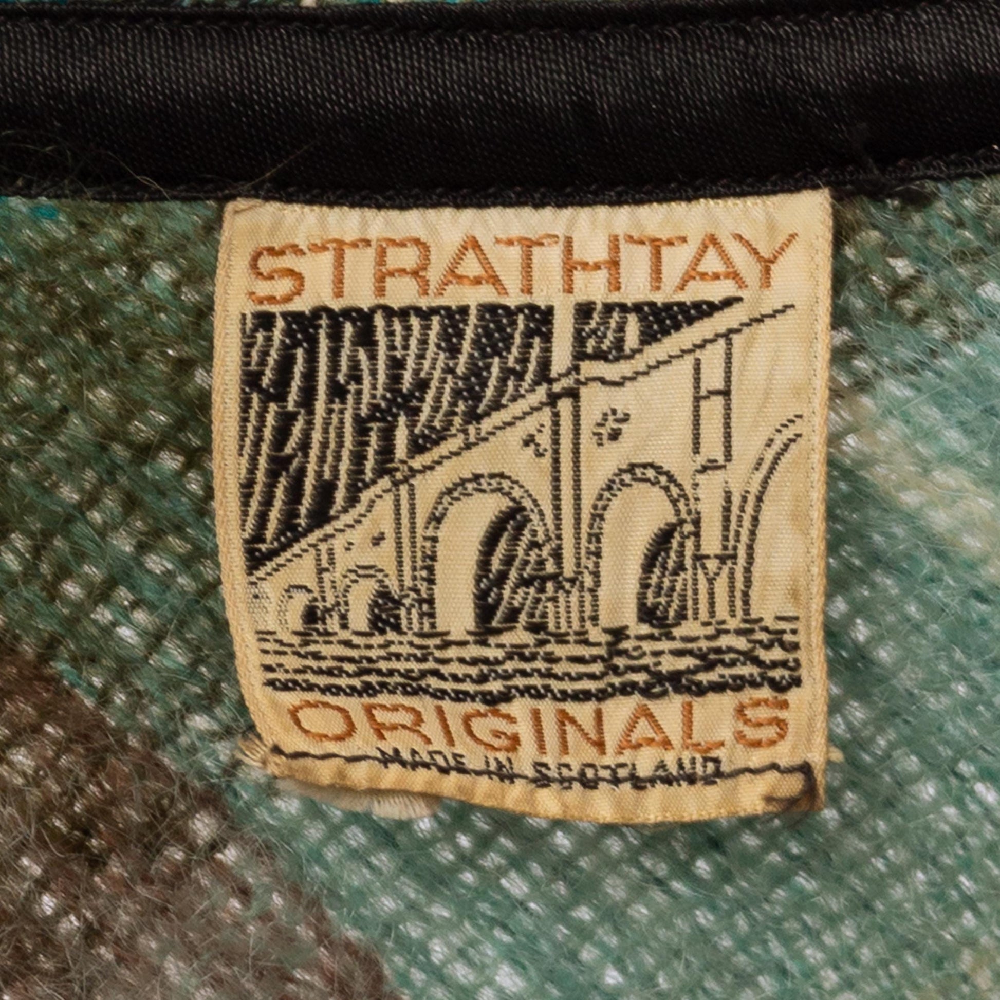 Vintage 60s 70s Mod Tartan Plaid Mohair Mini Cape - Medium | Strathtay Originals Poncho Shawl Fall Winter Coat