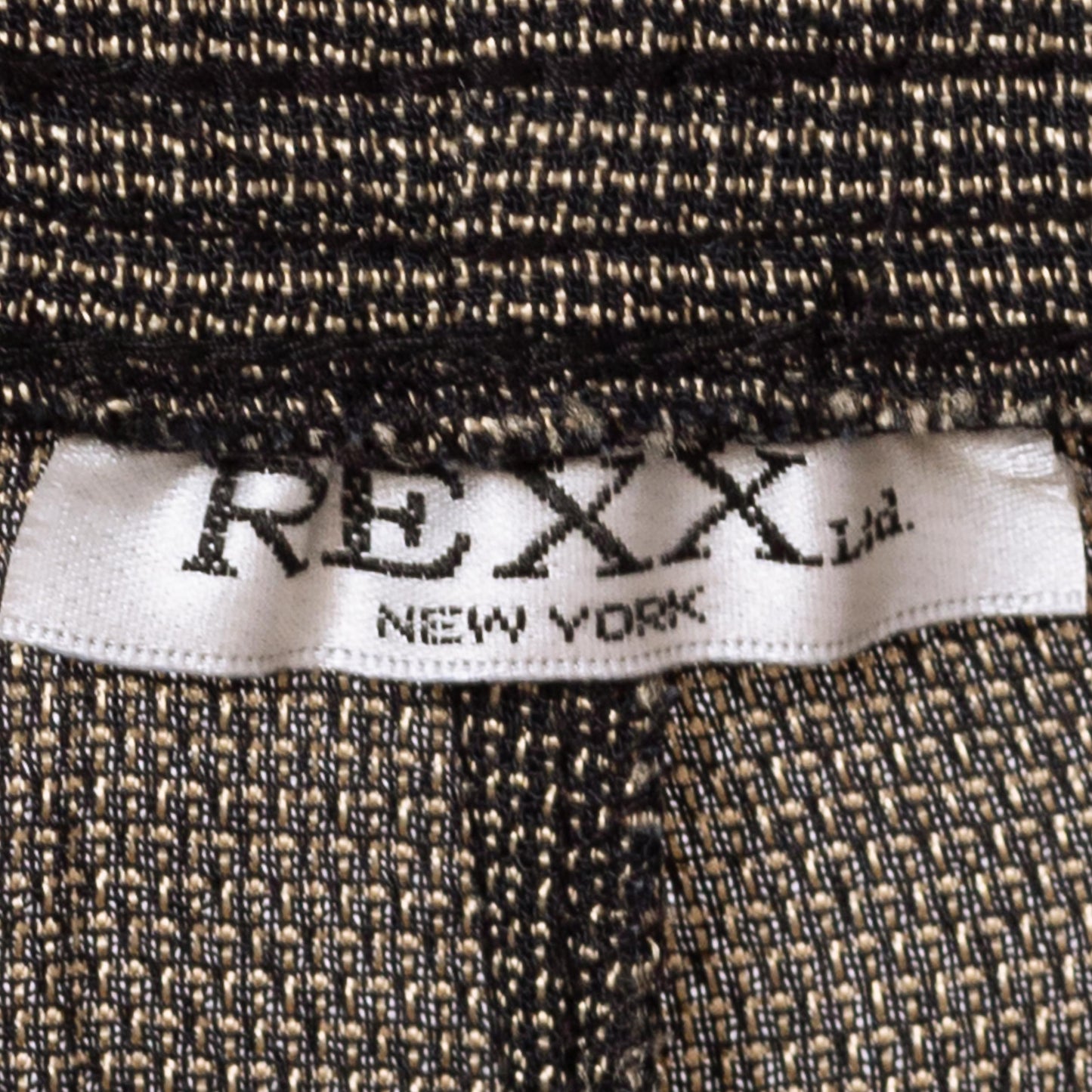 Vintage 90s Two Tone Woven Lounge Pants - Large | Boho Elastic Tie Waist Casual Trousers