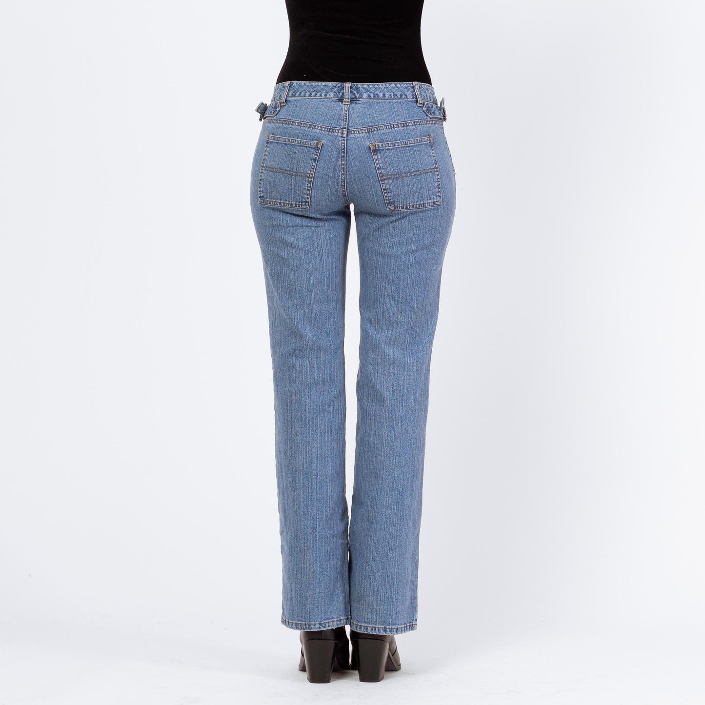 Vintage Y2K Low Rise Bootcut Jeans – Small, Size 6 | Light Wash 2000s Denim Low Riders