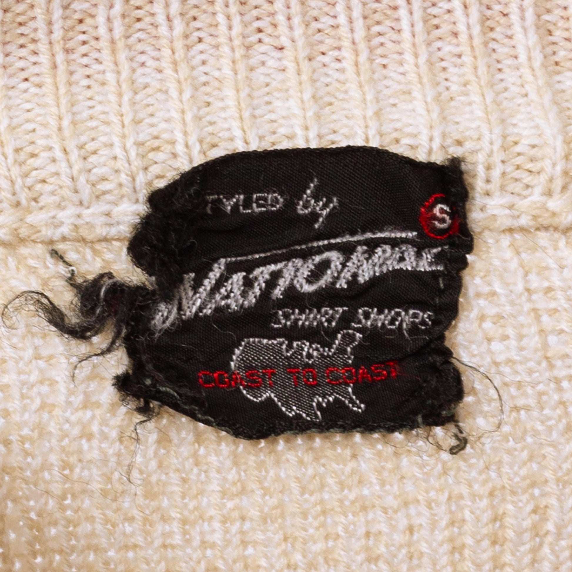 Vintage 70s Southwestern Striped Sweater - Small to Medium | Unisex Soft Cream Knit Winter Pullover Sweater