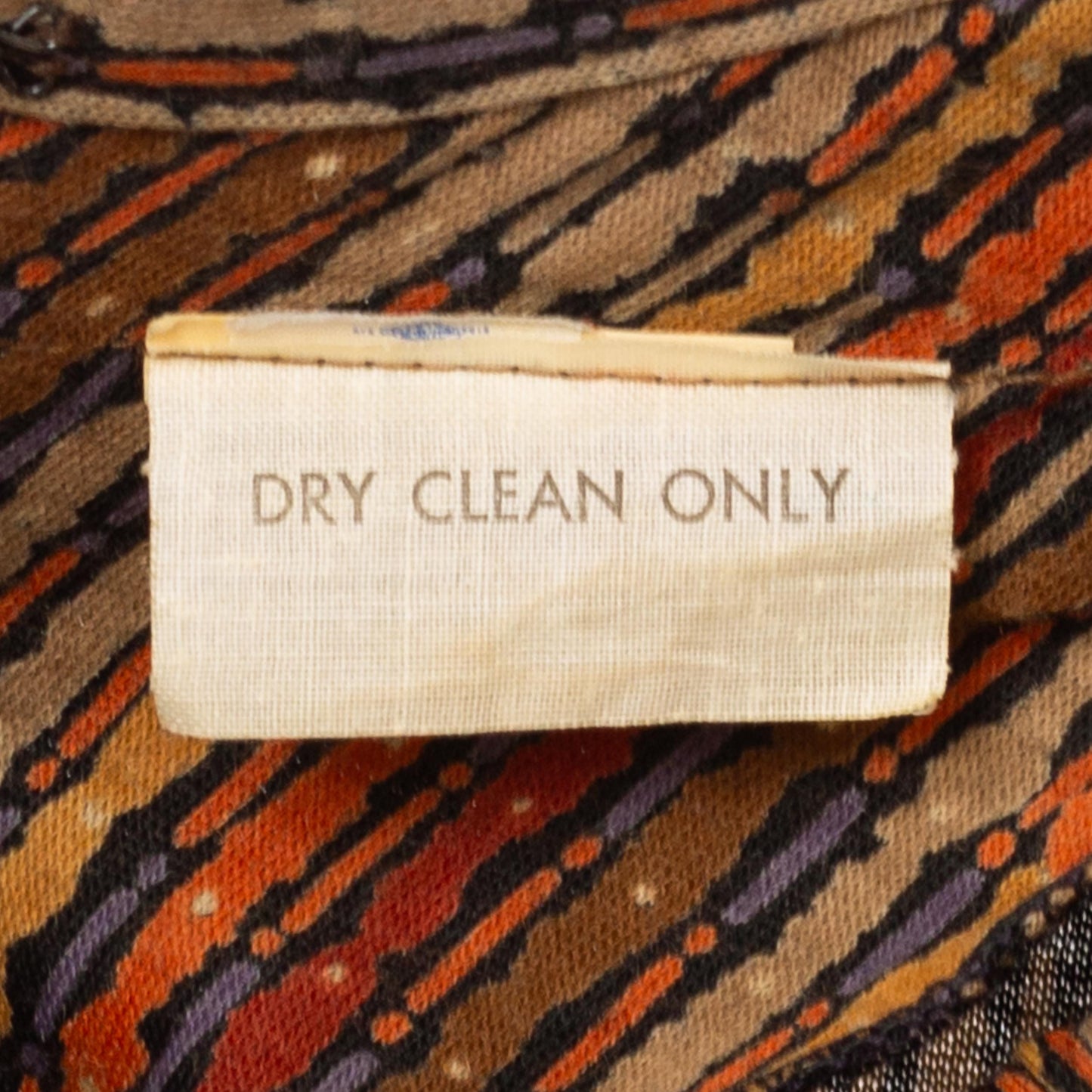 Vintage 70s Earth Tone Flame Stitch Drawstring Waist Midi Shirtdress - Medium | Retro Clothing, Long Sleeve A Line Dress