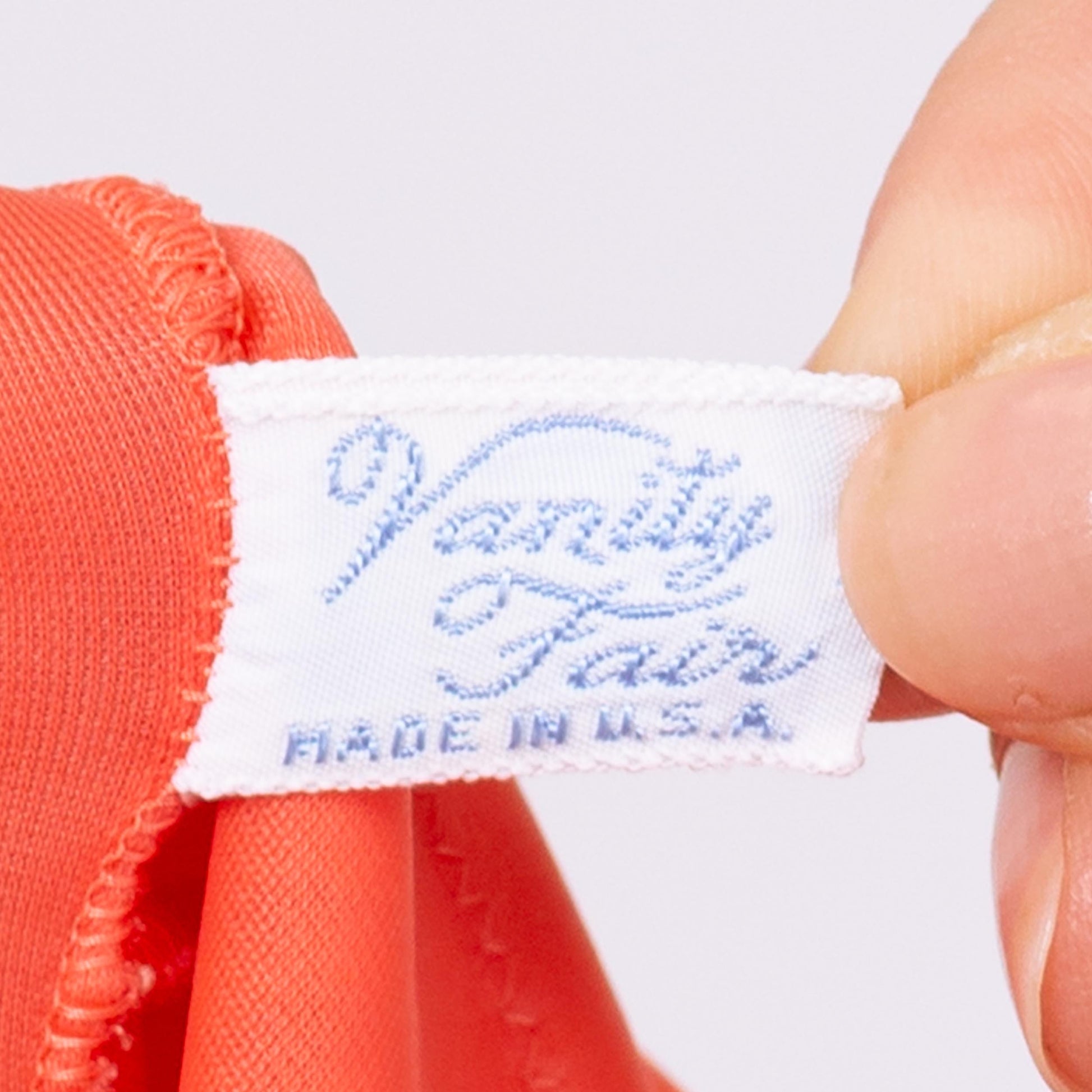 Vintage 60s Vanity Fair Salmon Orange Peignoir Set - Small | Negligee Nightgown Sheer Midi Dress & Robe