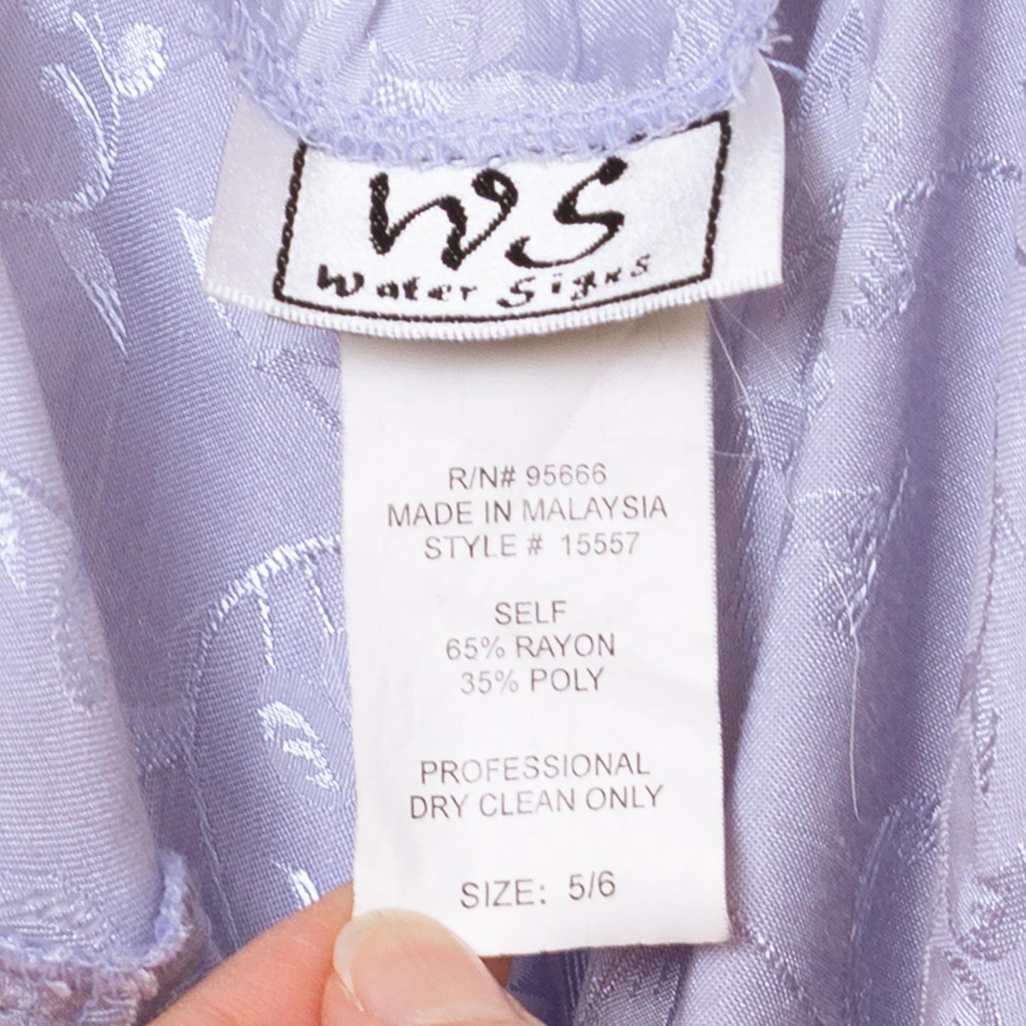 Vintage 90s Pastel Lavender Jacquard Low Back Bias Cut Gown - Small, Size 4 | A Line Formal High Low Hem Evening Maxi Dress