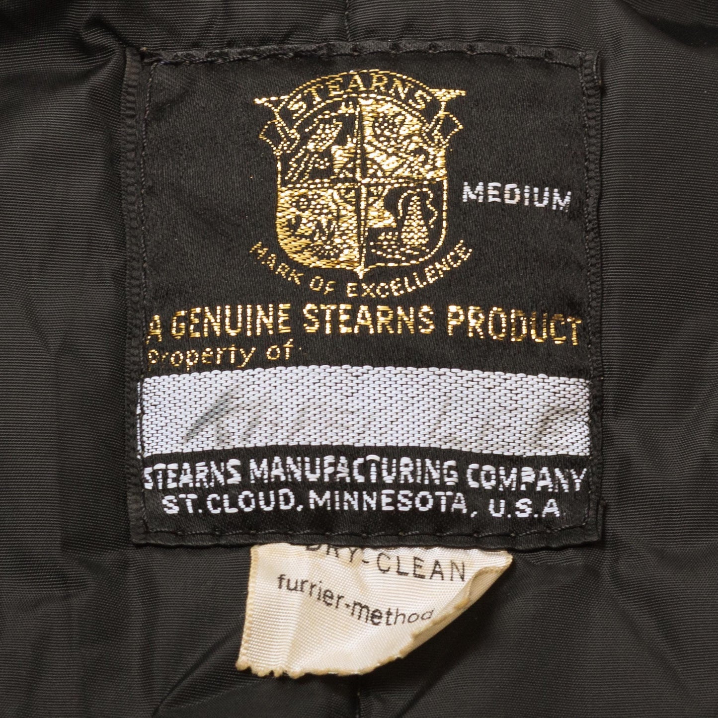 Vintage 70s Stearns Black Plush Shearling Trim Coat - Medium | Boho Zip Up Hooded Parka Jacket