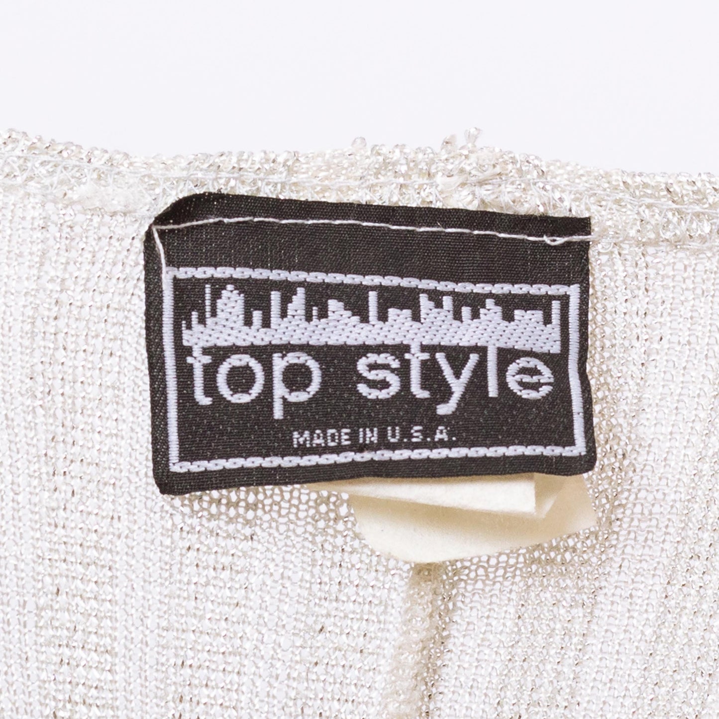 Vintage 90s Silver Lurex Chain Strap Mini Dress - Medium to Large | Sheer Metallic Spaghetti Strap Fitted Disco Party Dress